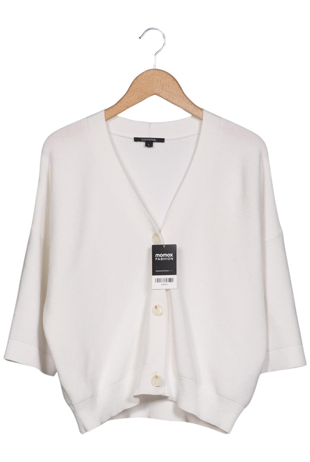 

Comma Damen Strickjacke, weiß, Gr. 42