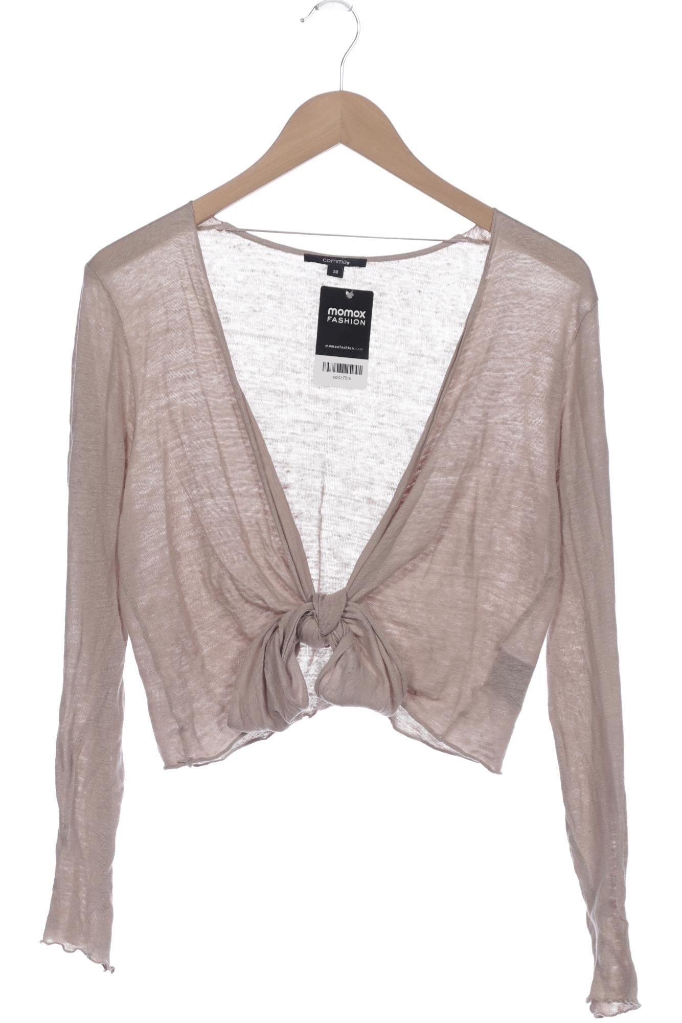 

Comma Damen Strickjacke, beige, Gr. 38