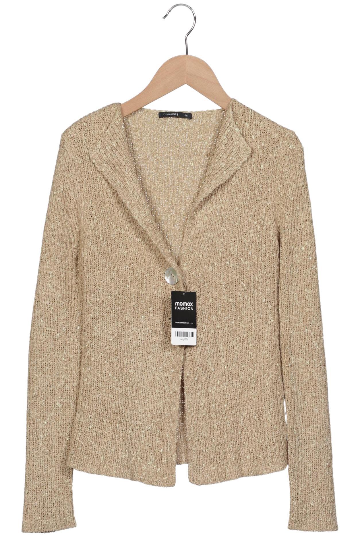 

Comma Damen Strickjacke, beige, Gr. 36