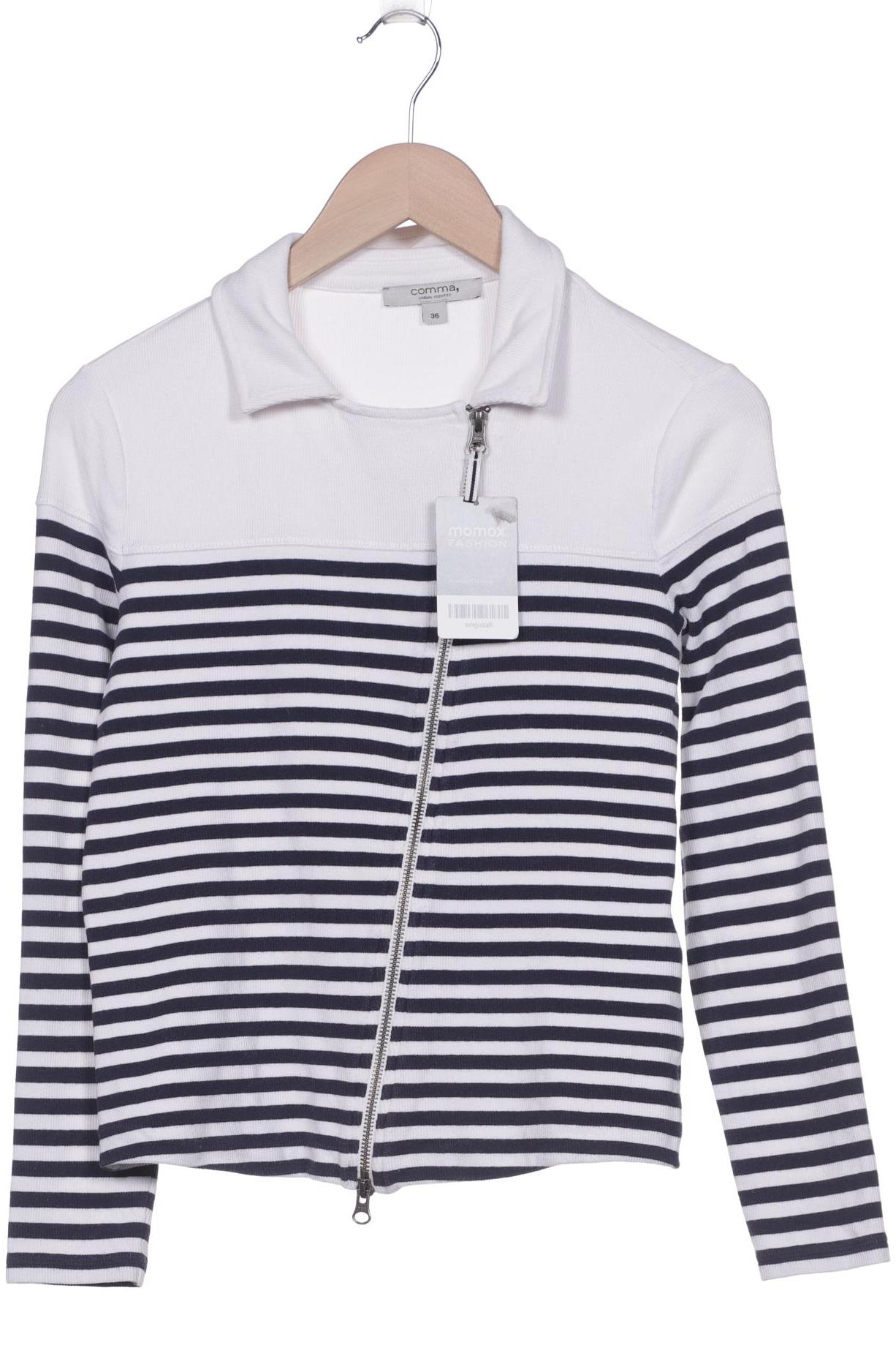 

Comma Damen Strickjacke, weiß, Gr. 36