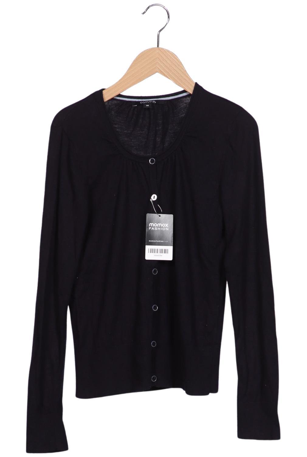

Comma Damen Strickjacke, schwarz, Gr. 36