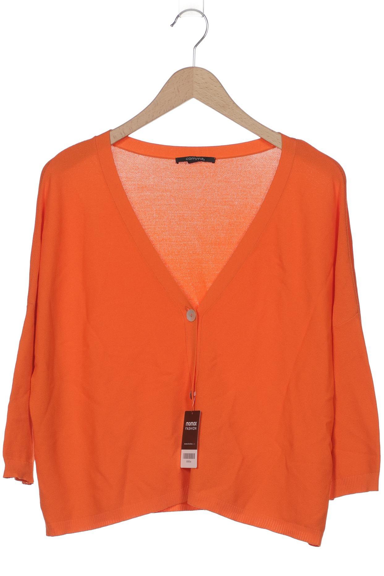 

Comma Damen Strickjacke, orange, Gr. 36