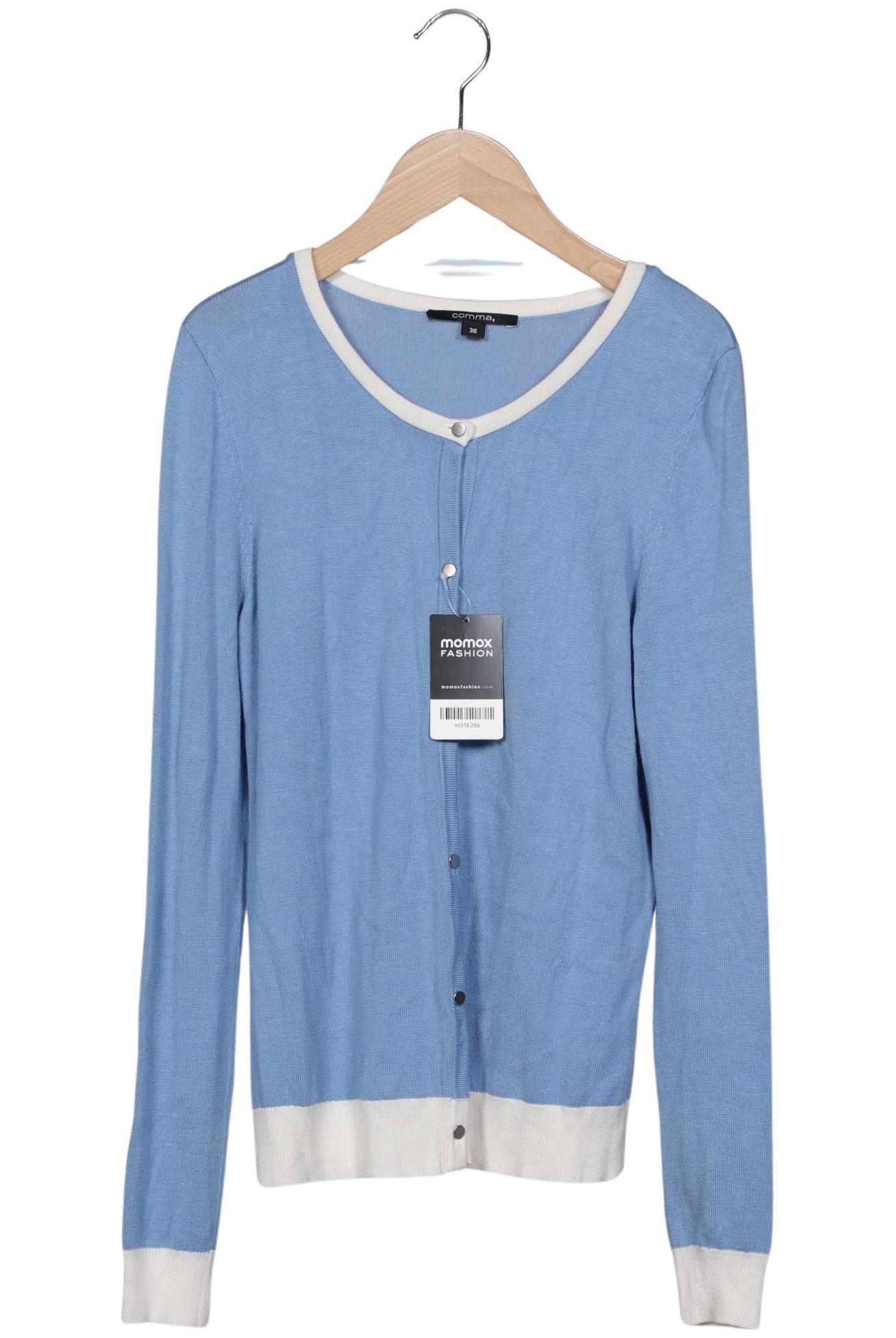 

Comma Damen Strickjacke, blau, Gr. 36