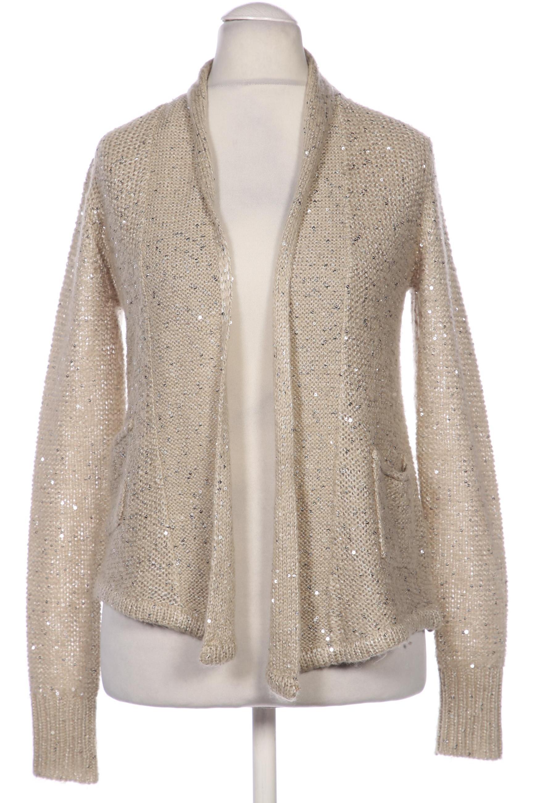 

Comma Damen Strickjacke, beige, Gr. 36