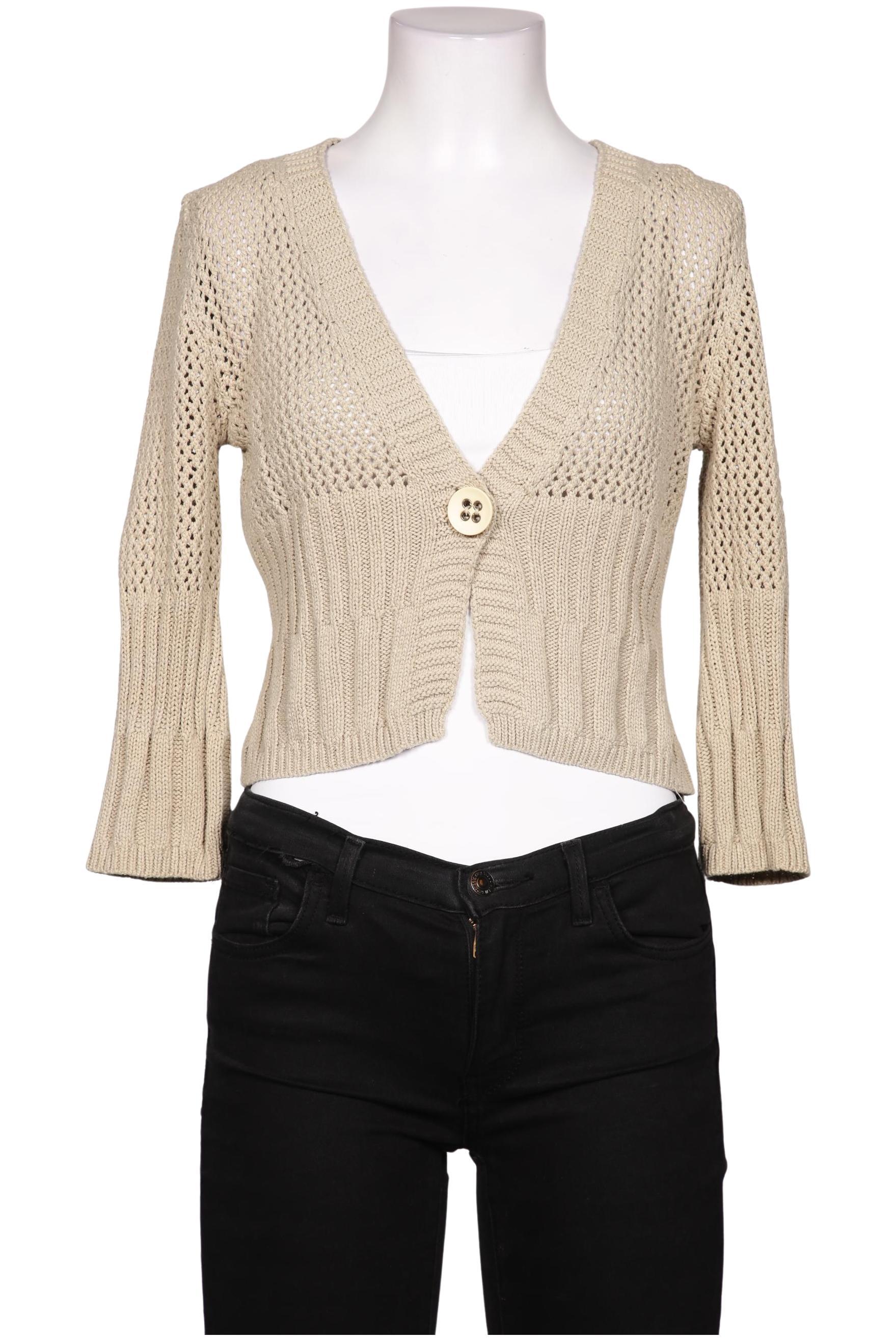 

Comma Damen Strickjacke, beige, Gr. 38