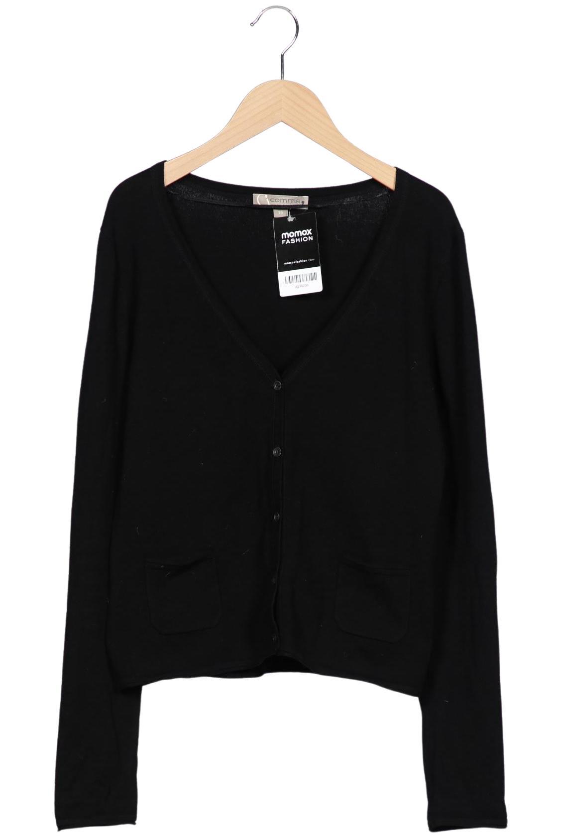

Comma Damen Strickjacke, schwarz, Gr. 36