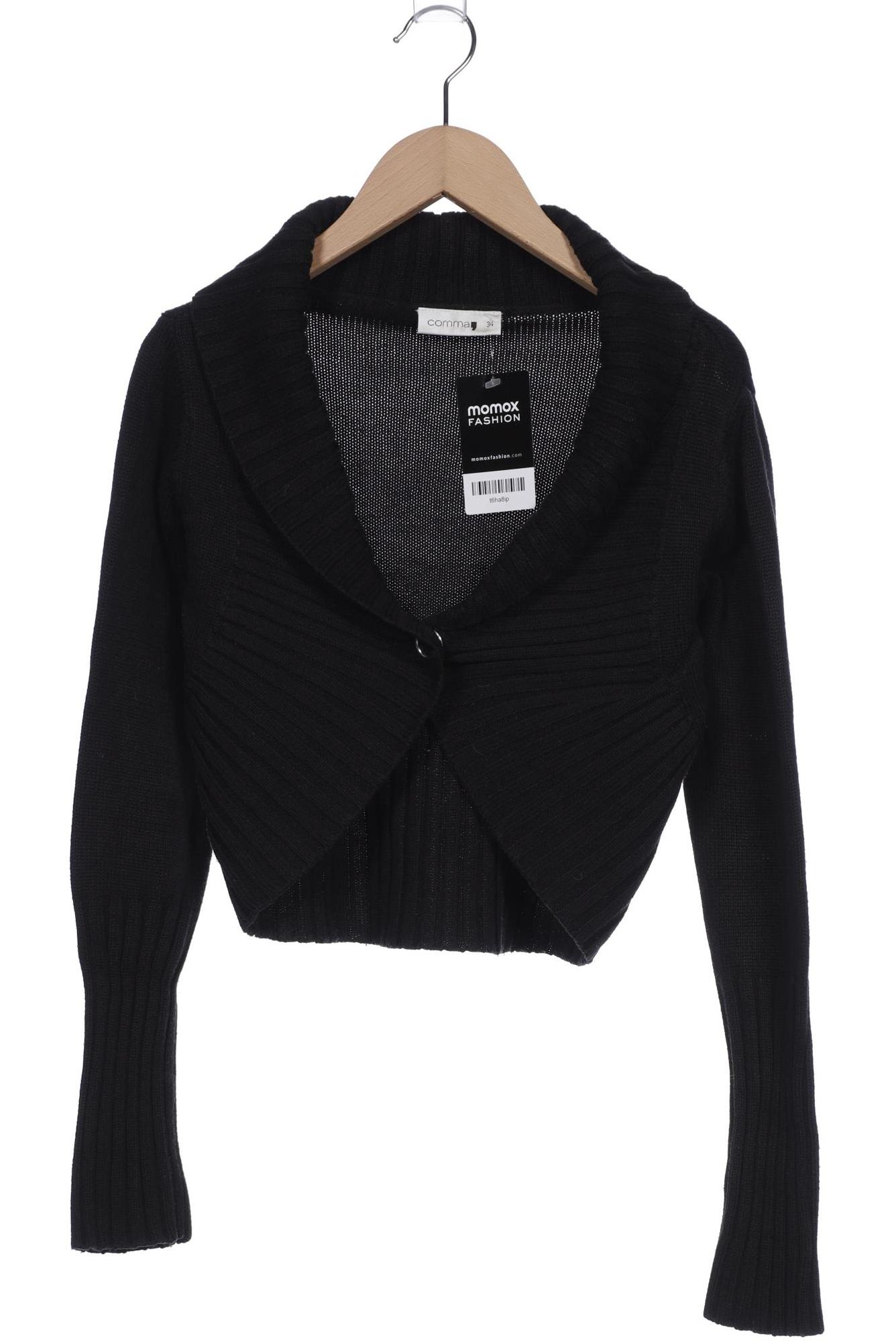 

Comma Damen Strickjacke, schwarz, Gr. 34