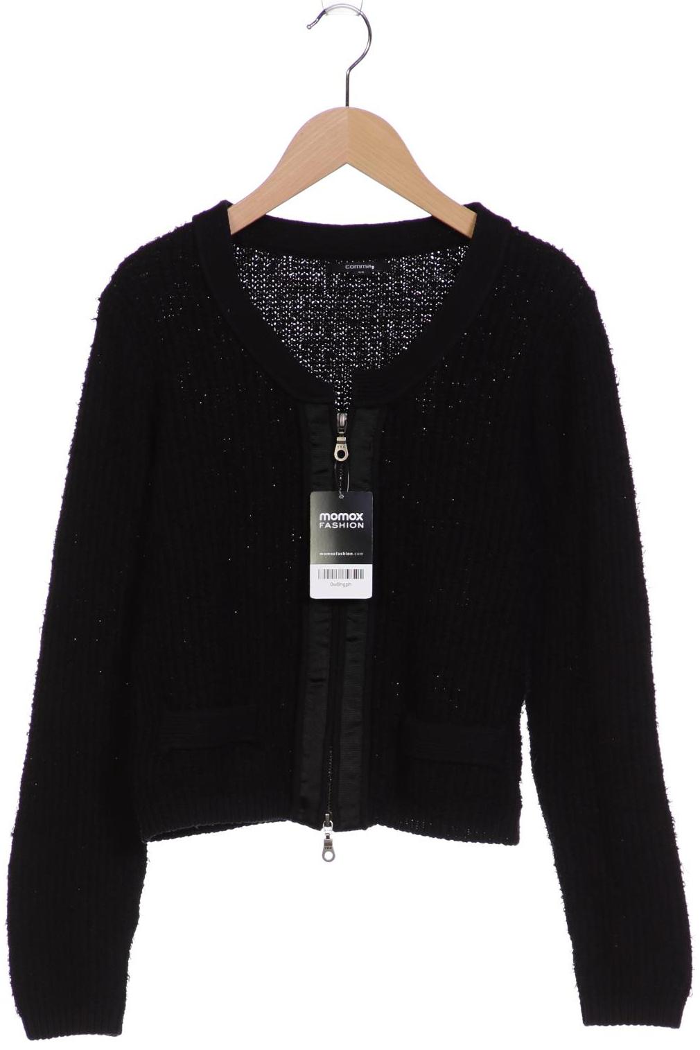 

Comma Damen Strickjacke, schwarz, Gr. 34