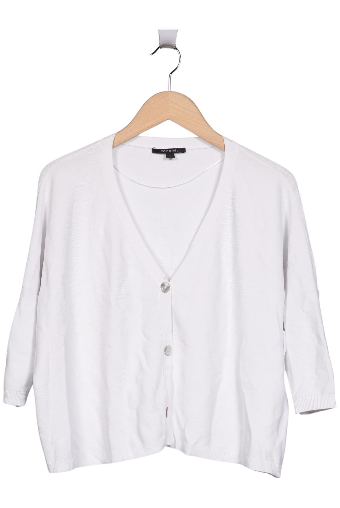 

Comma Damen Strickjacke, weiß, Gr. 42