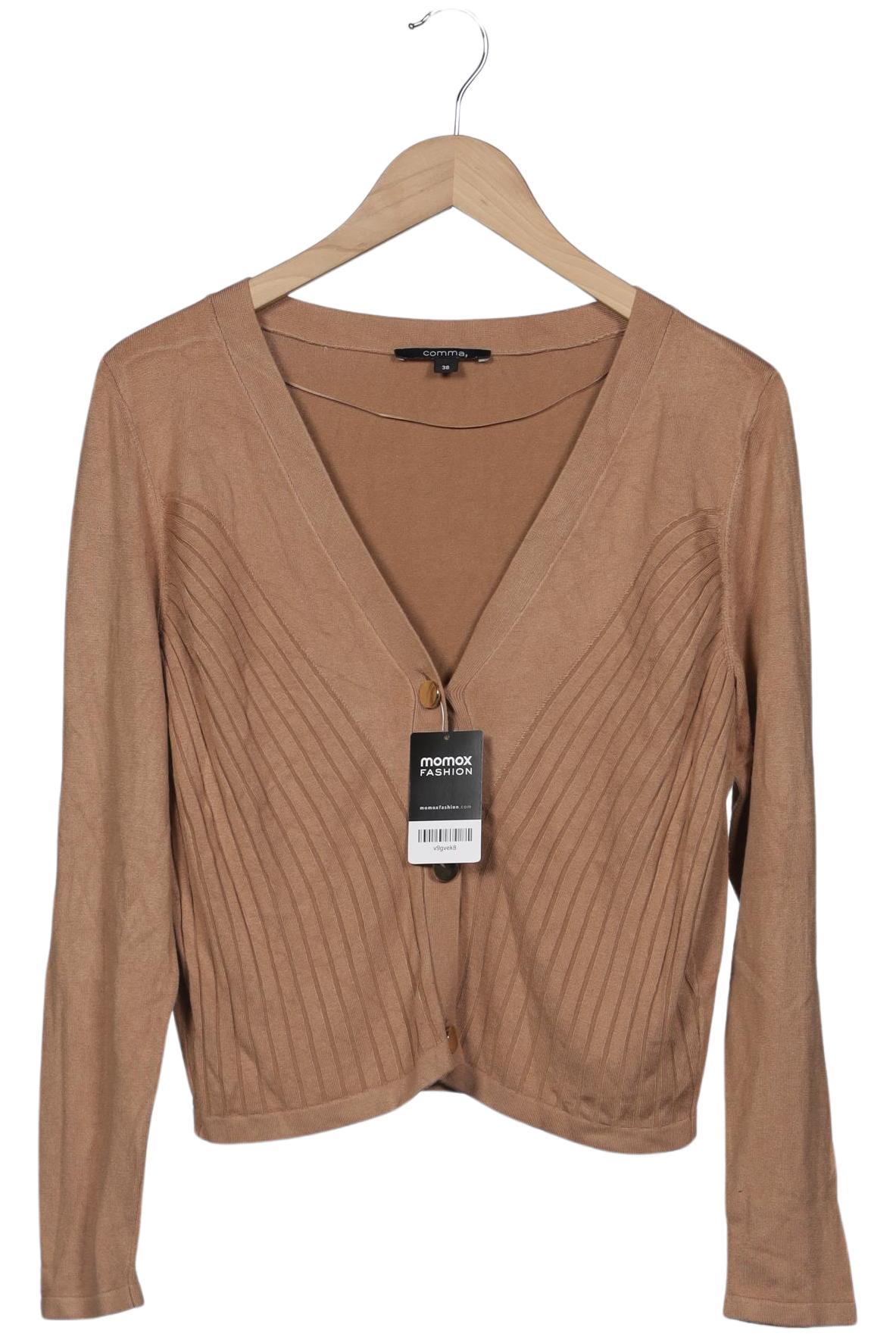 

Comma Damen Strickjacke, beige, Gr. 38