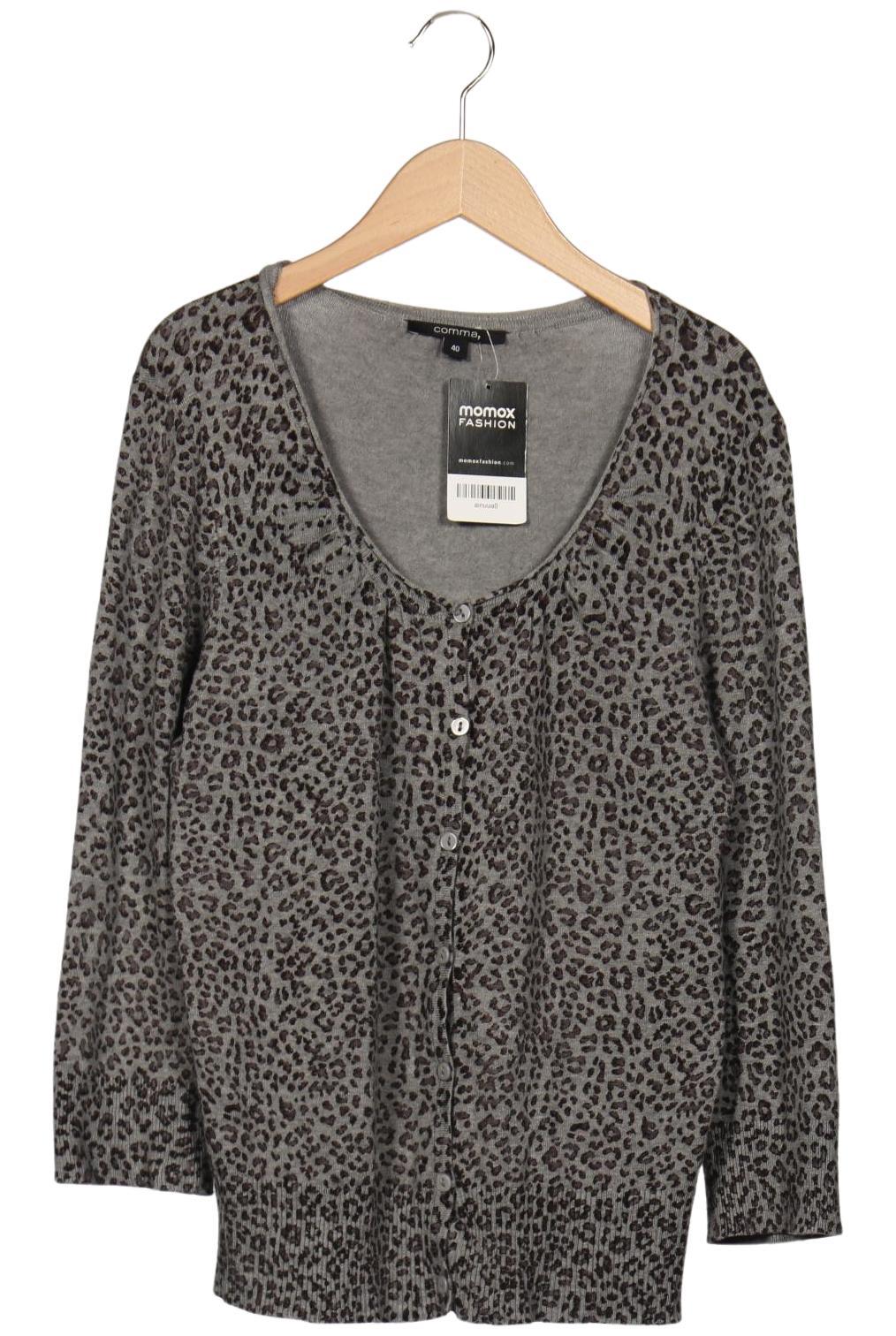 

Comma Damen Strickjacke, grau, Gr. 40