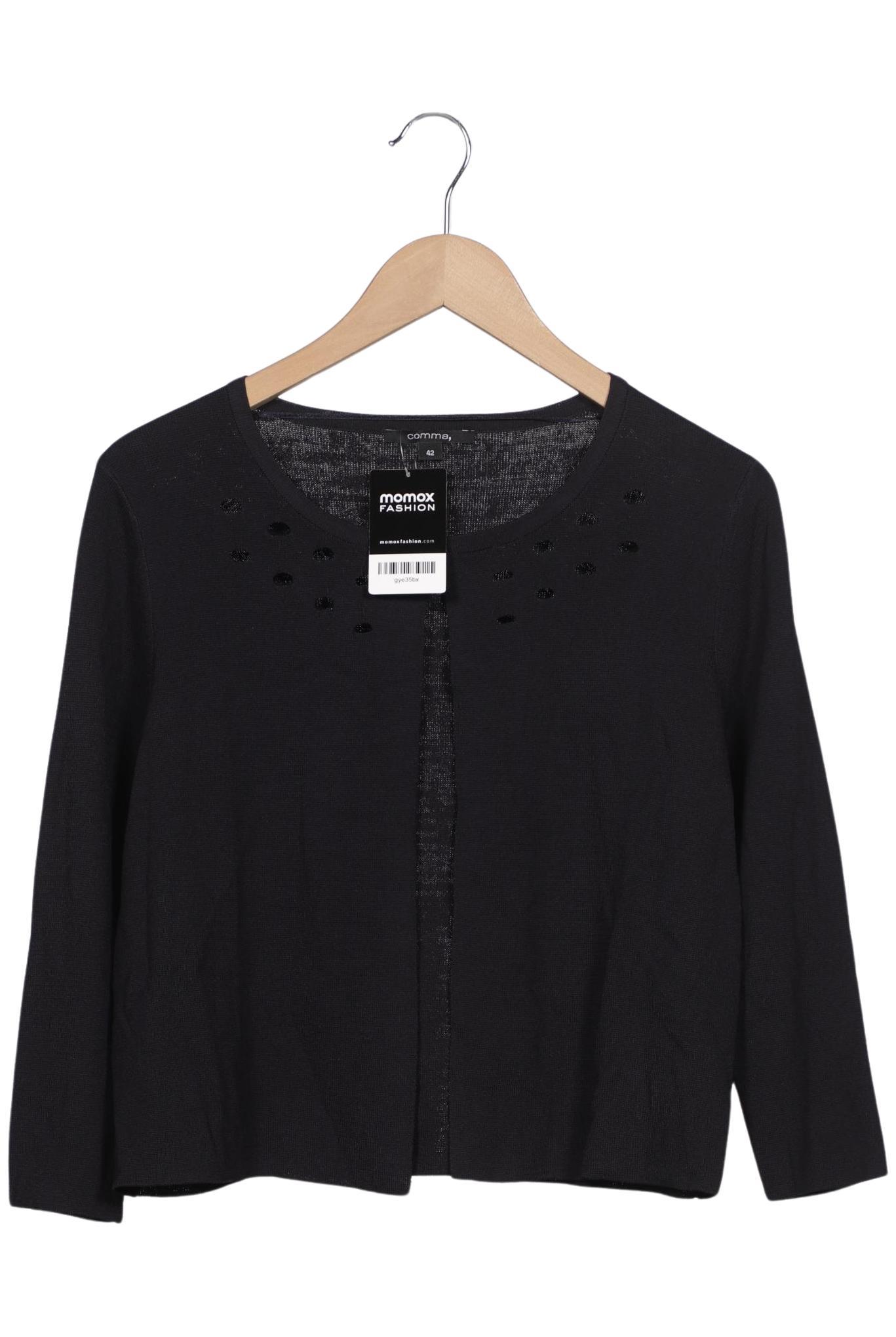 

Comma Damen Strickjacke, schwarz, Gr. 42
