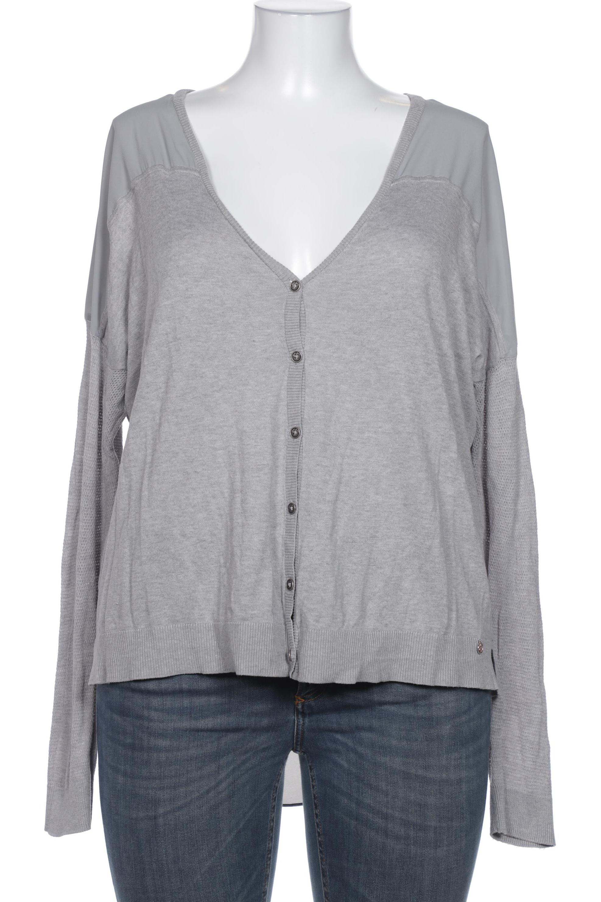 

Comma Damen Strickjacke, grau, Gr. 44