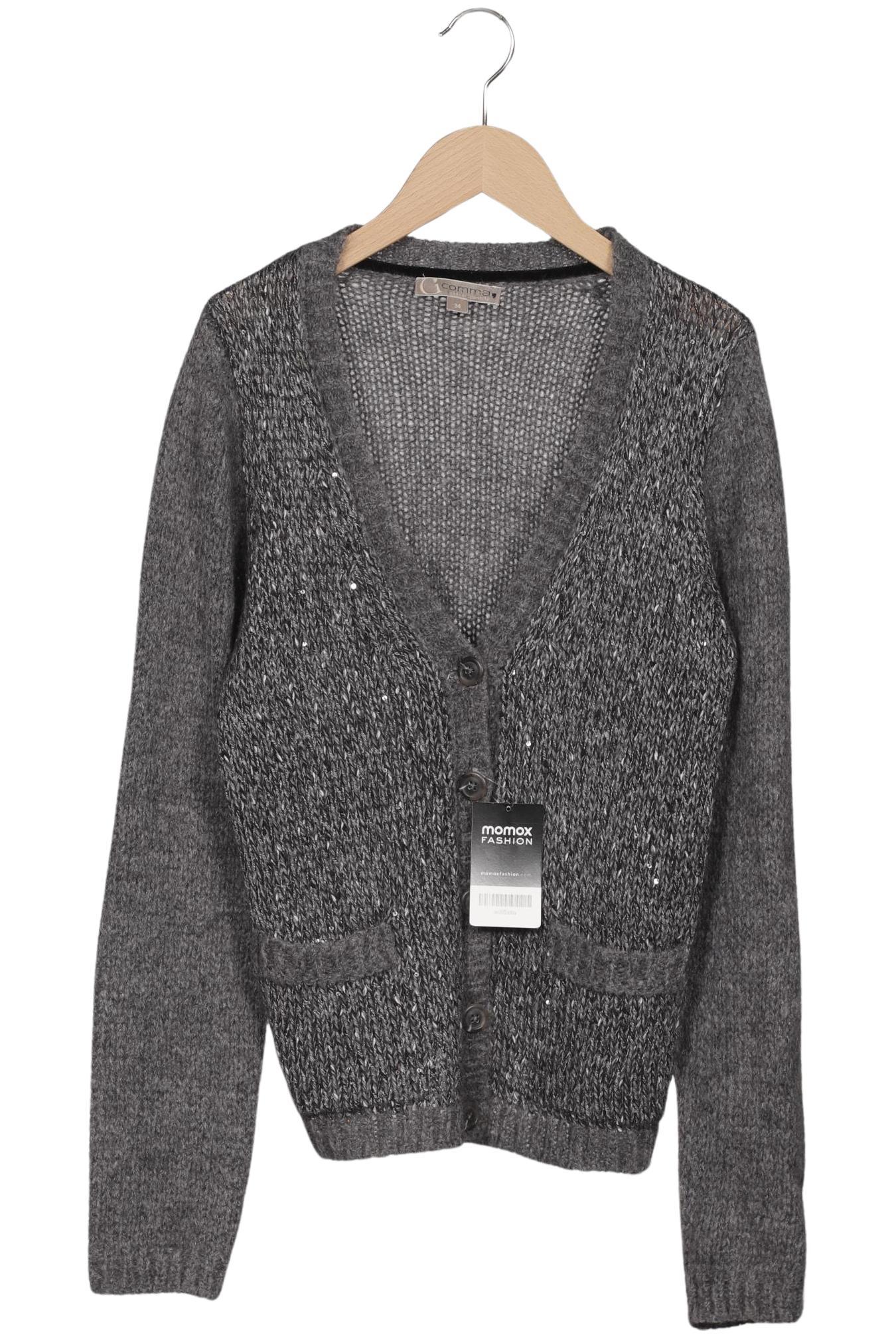 

Comma Damen Strickjacke, grau, Gr. 34