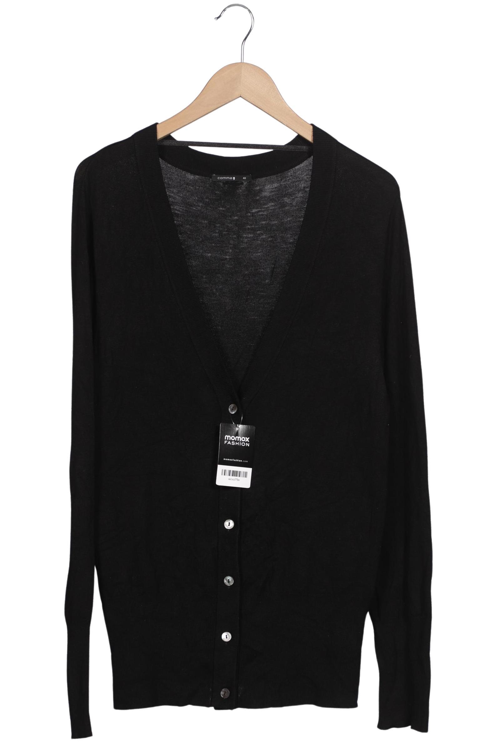 

Comma Damen Strickjacke, schwarz, Gr. 40
