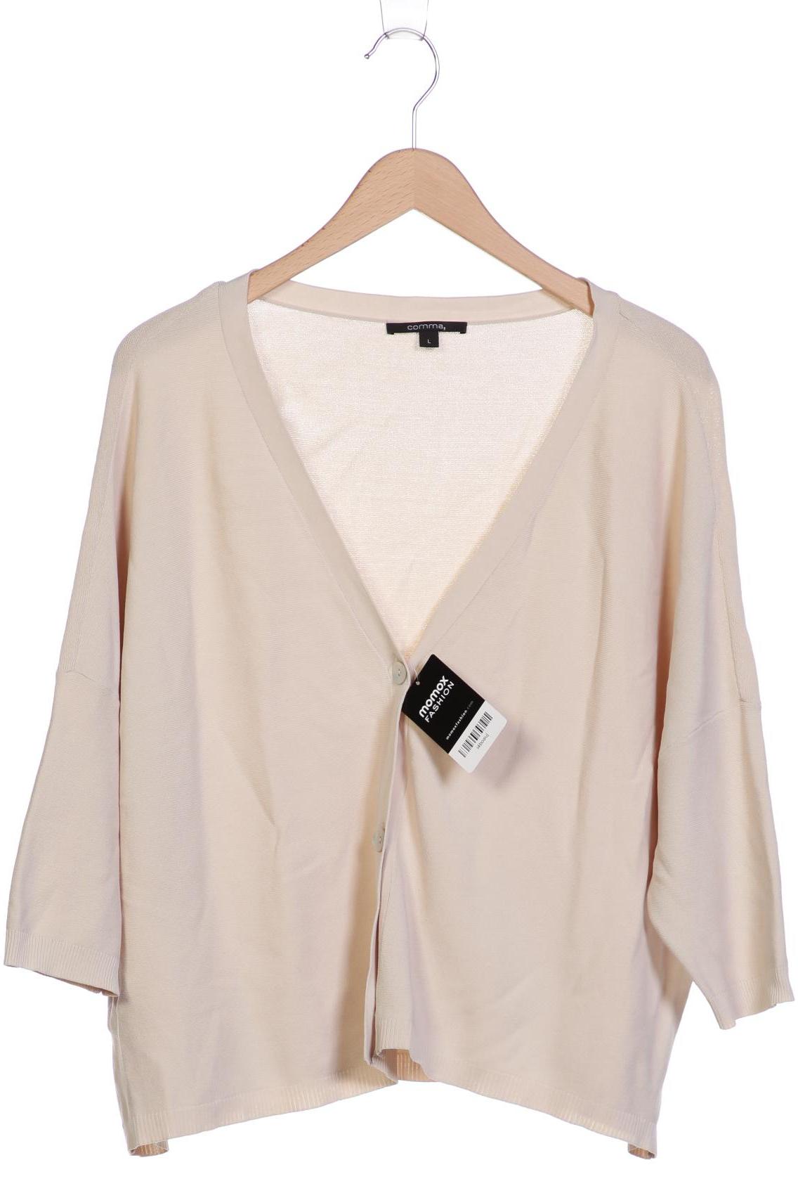 

Comma Damen Strickjacke, beige, Gr. 42