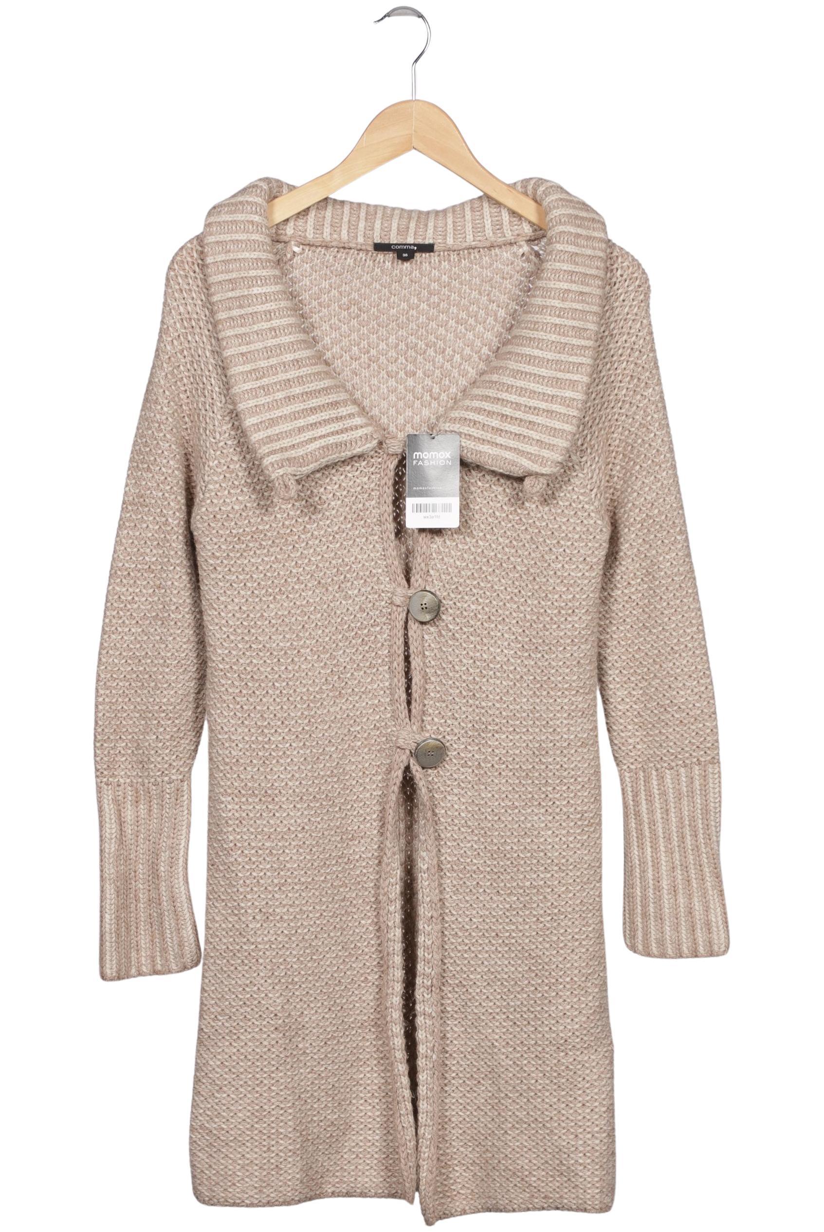 

Comma Damen Strickjacke, beige, Gr. 36