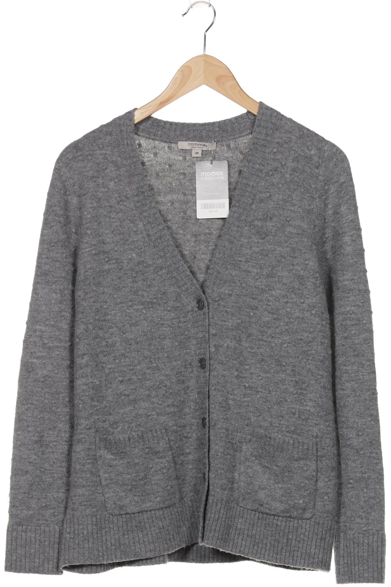 

Comma Damen Strickjacke, grau, Gr. 38