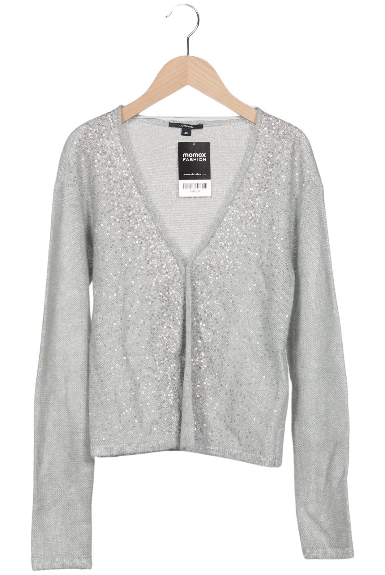 

Comma Damen Strickjacke, grau, Gr. 36