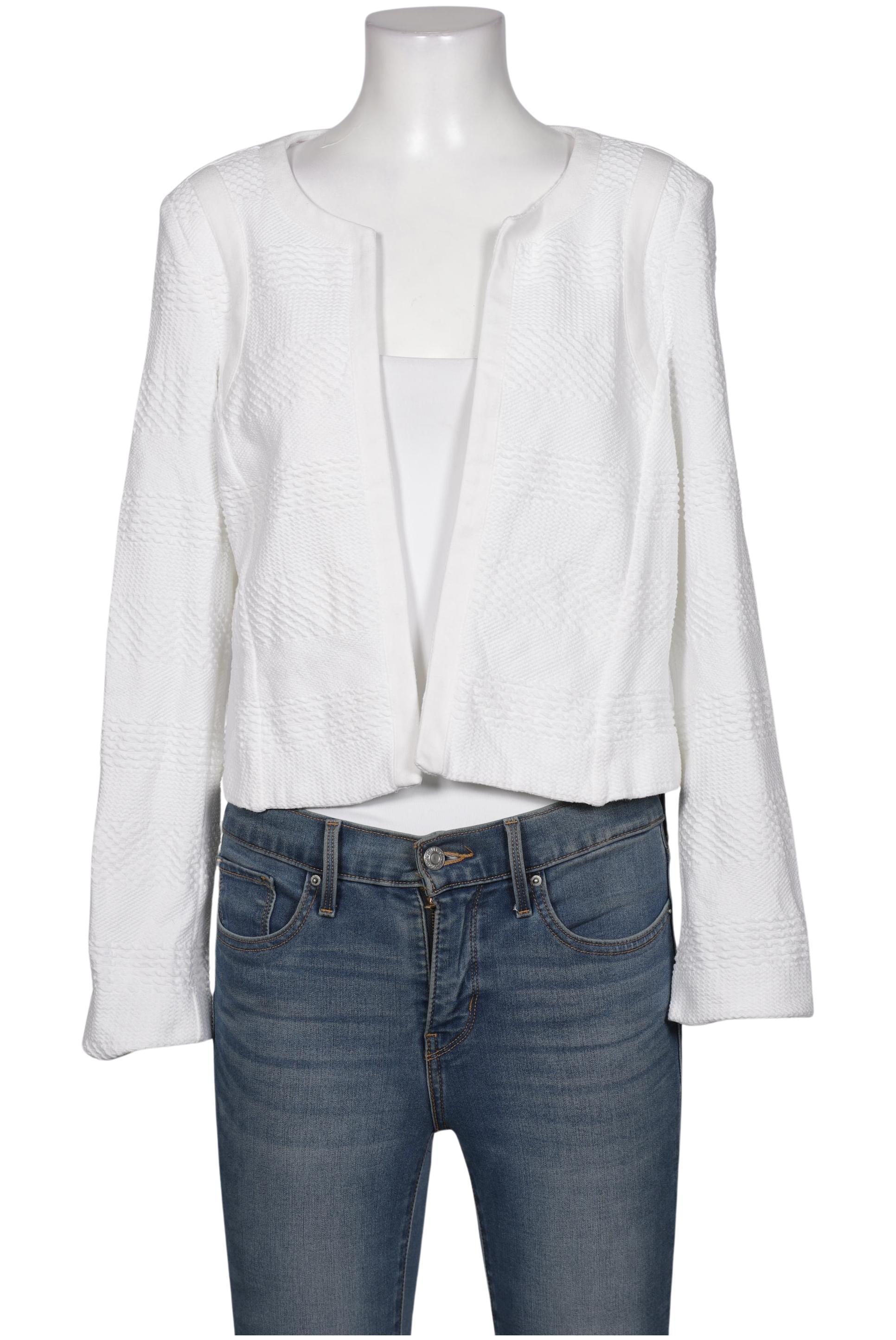 

Comma Damen Strickjacke, weiß, Gr. 40