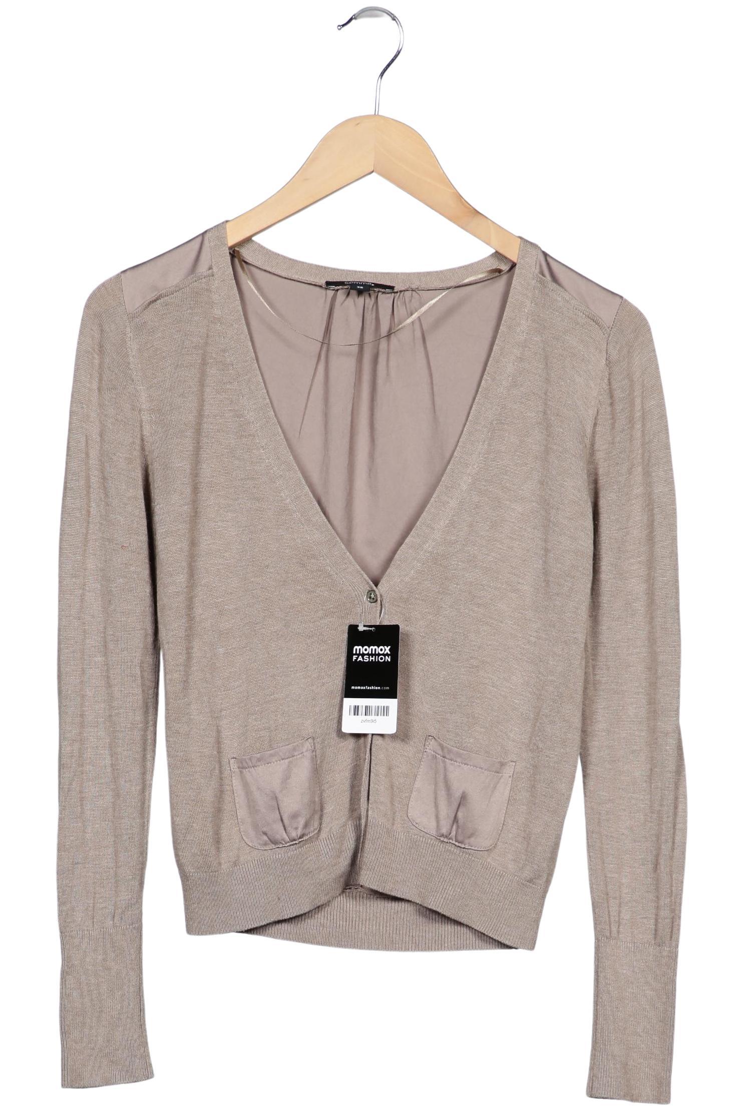 

Comma Damen Strickjacke, beige, Gr. 36
