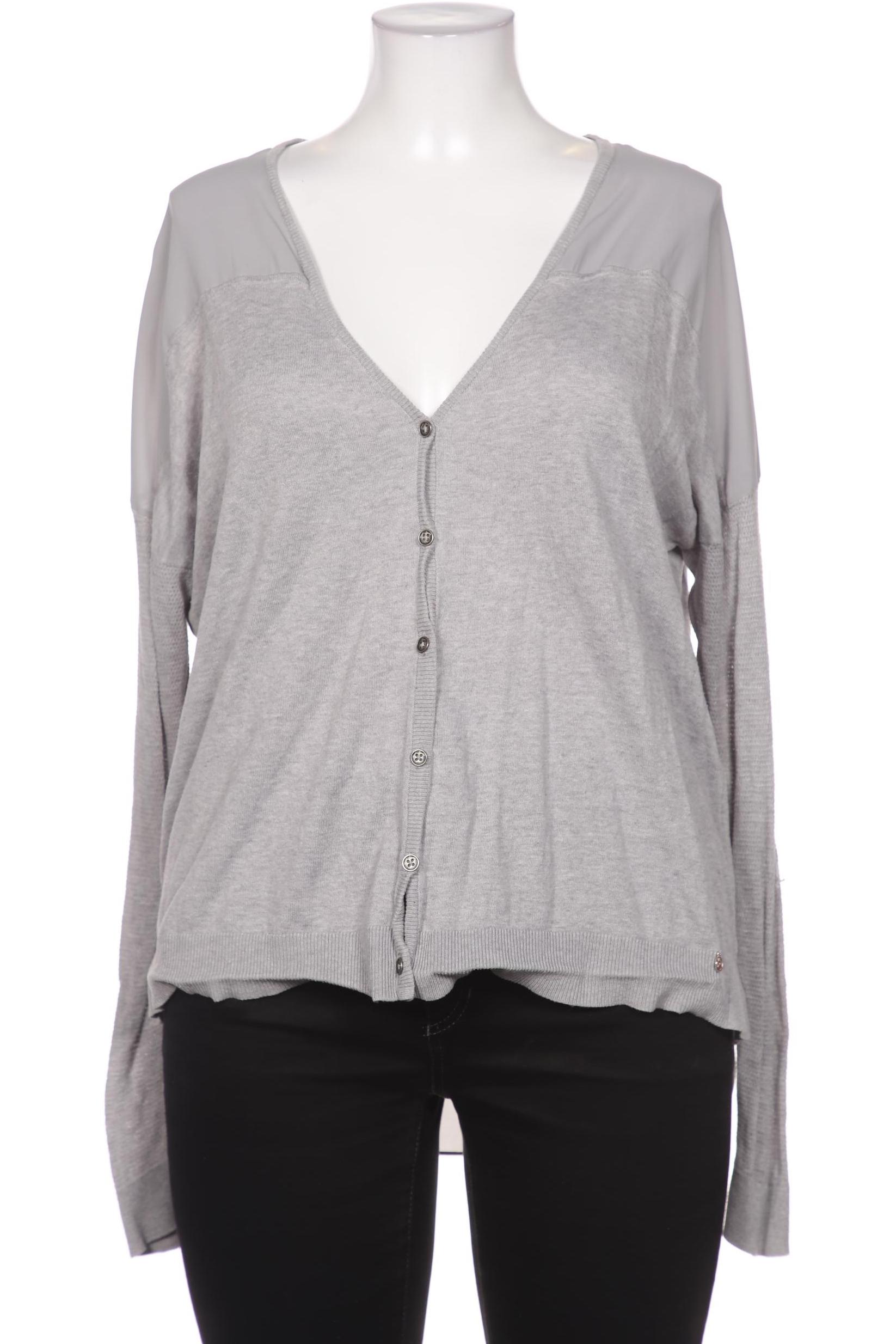 

Comma Damen Strickjacke, grau, Gr. 44
