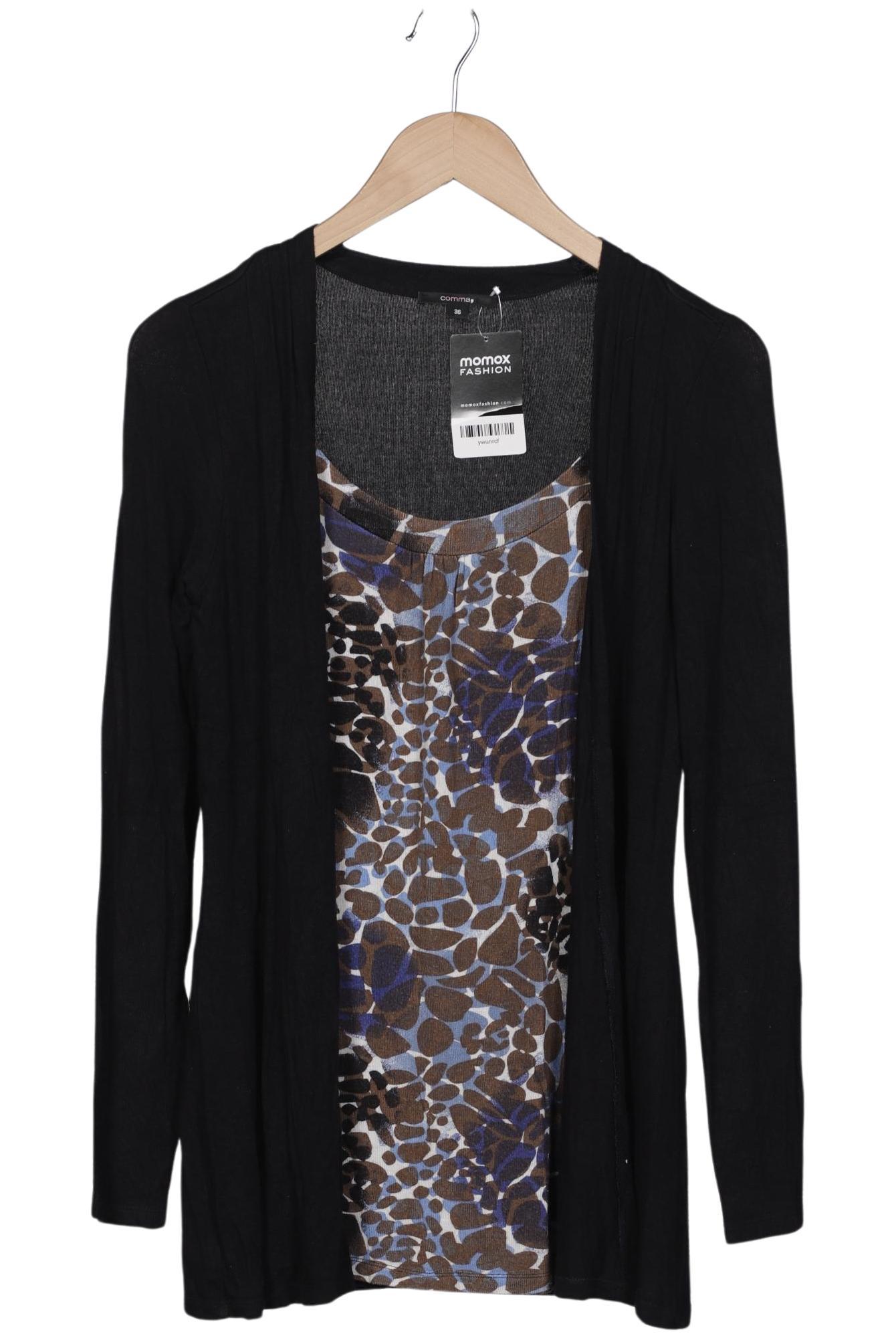 

Comma Damen Strickjacke, schwarz, Gr. 36