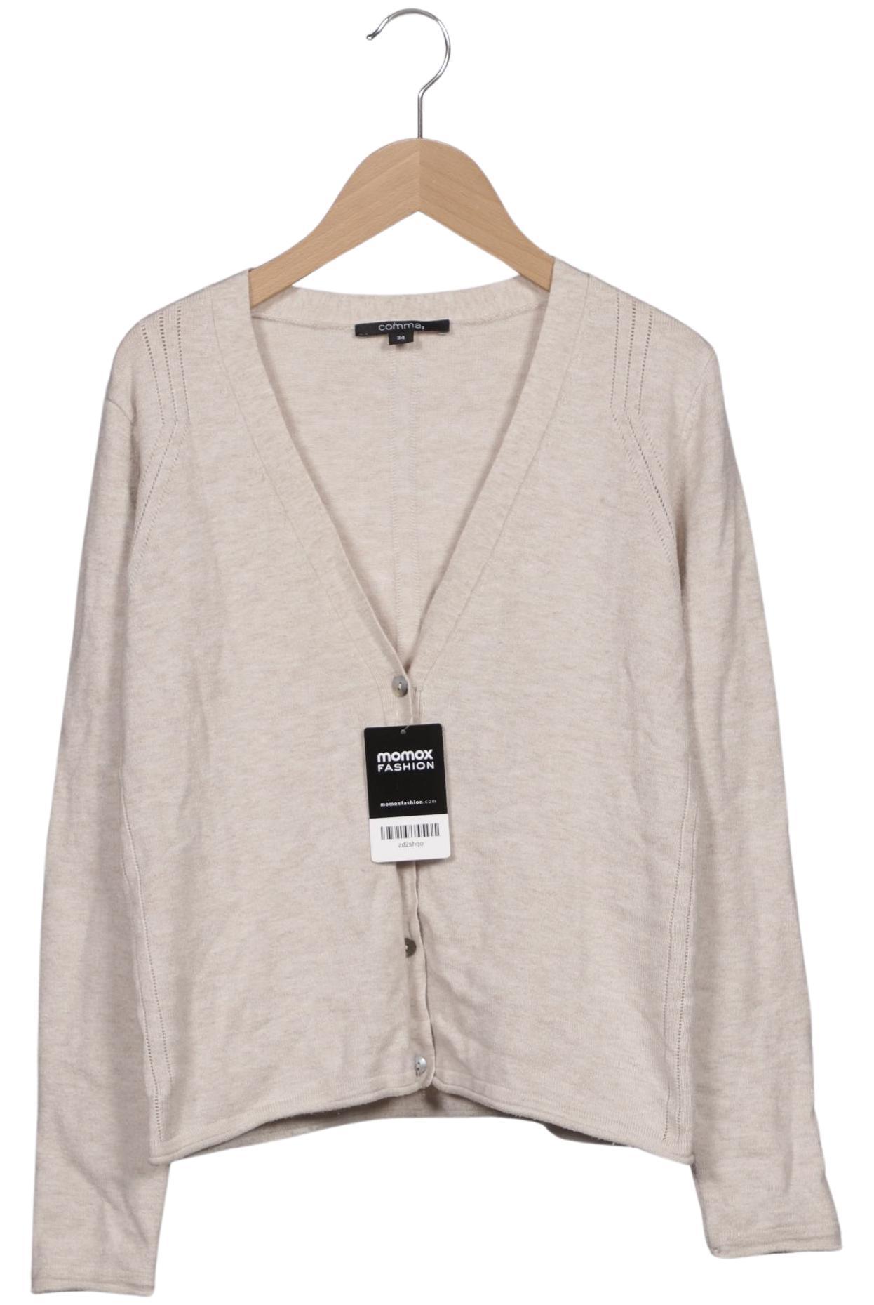 

Comma Damen Strickjacke, beige, Gr. 34