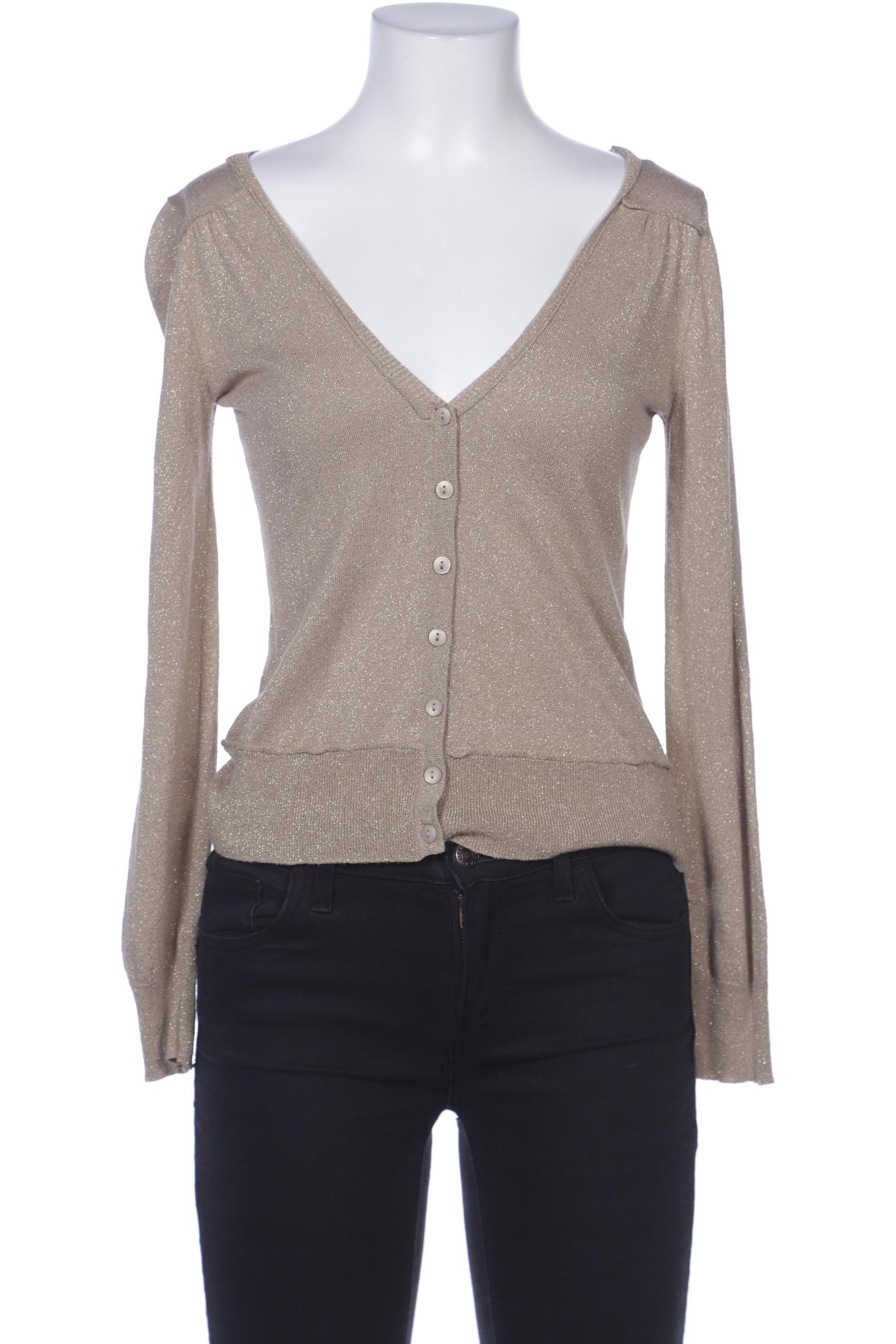 

Comma Damen Strickjacke, beige, Gr. 36