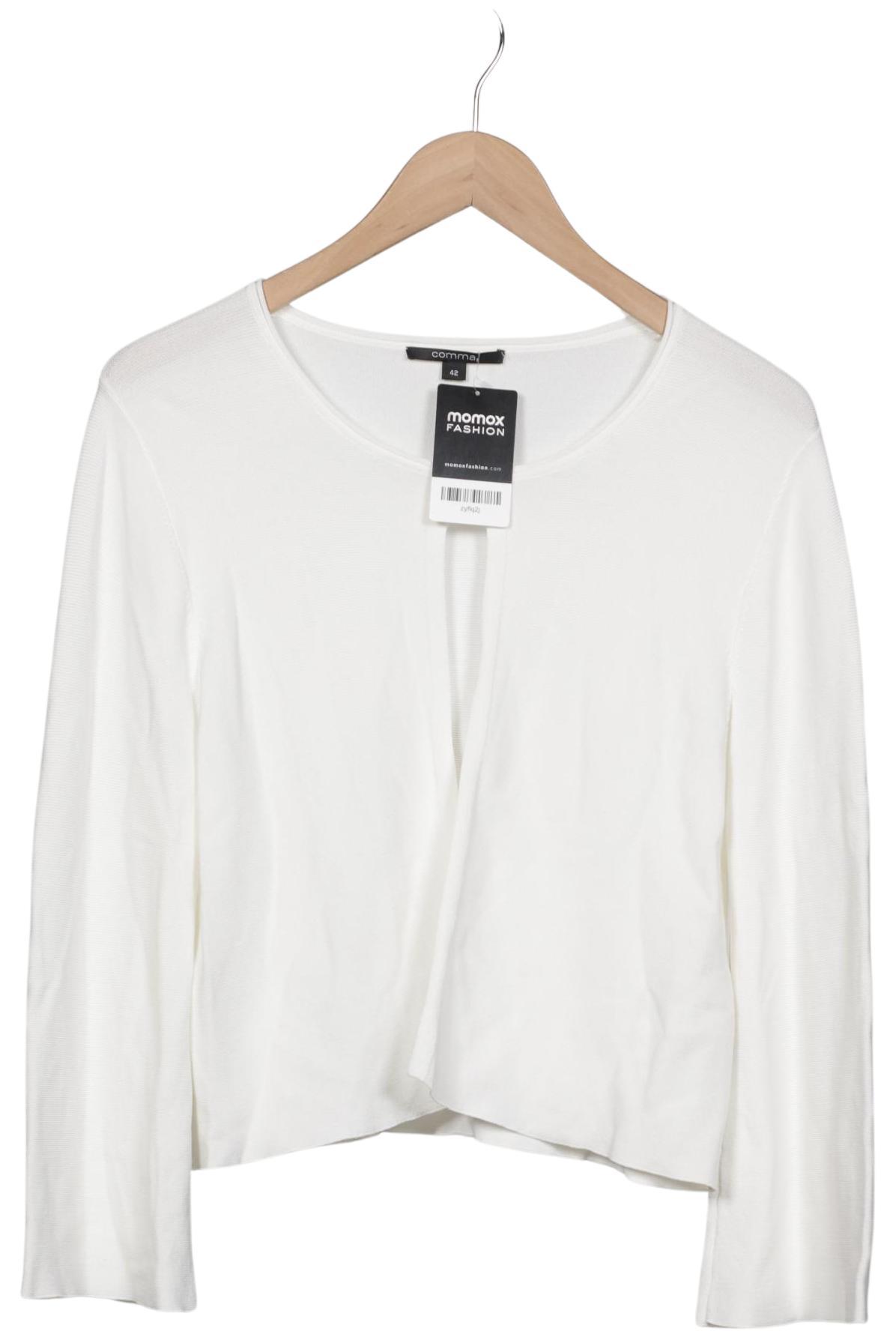 

Comma Damen Strickjacke, weiß, Gr. 42
