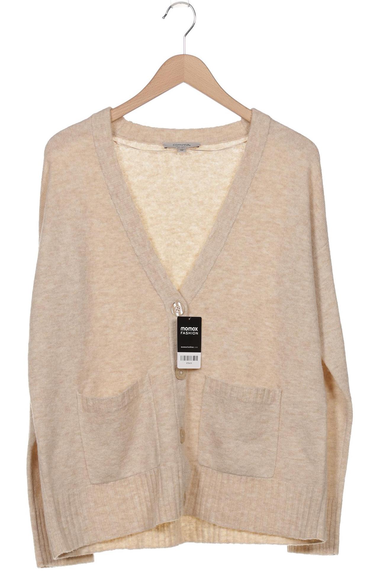 

Comma Damen Strickjacke, beige, Gr. 42