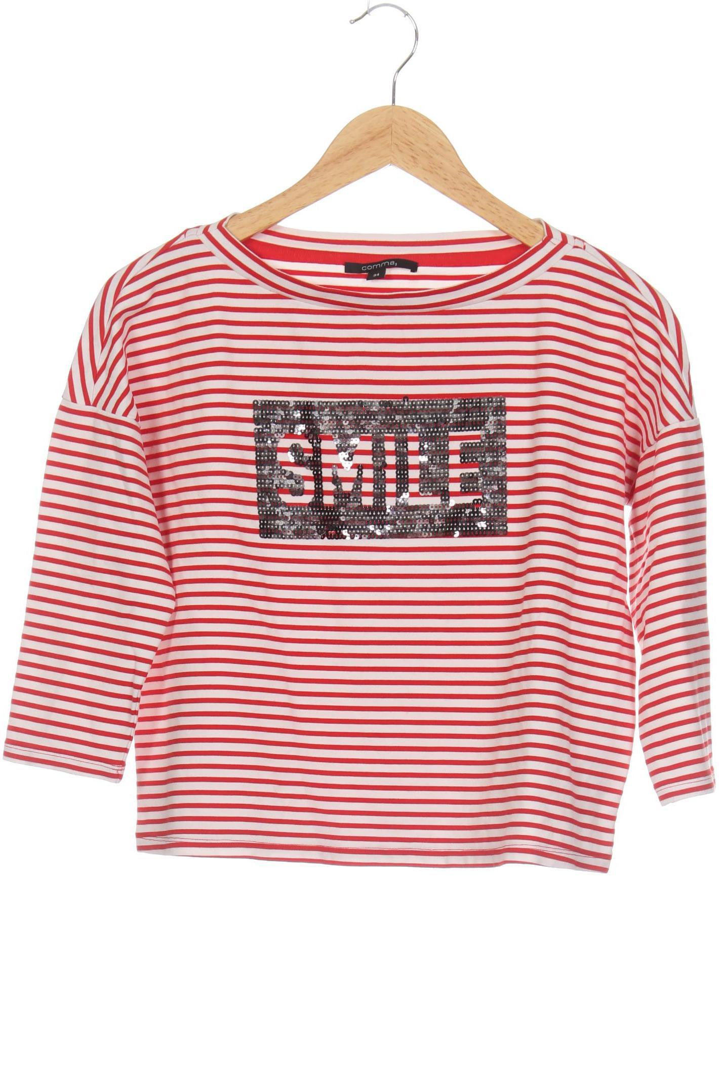 

Comma Damen Langarmshirt, rot, Gr. 34