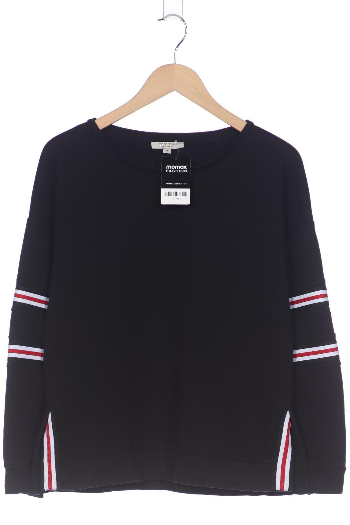 

Comma Damen Sweatshirt, schwarz, Gr. 38