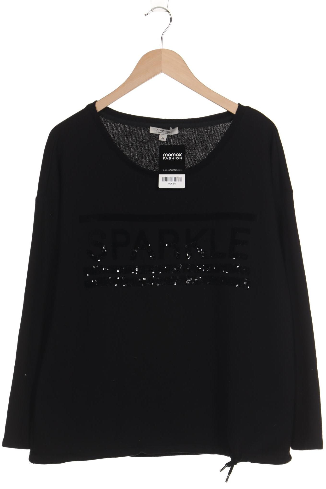 

Comma Damen Sweatshirt, schwarz, Gr. 42