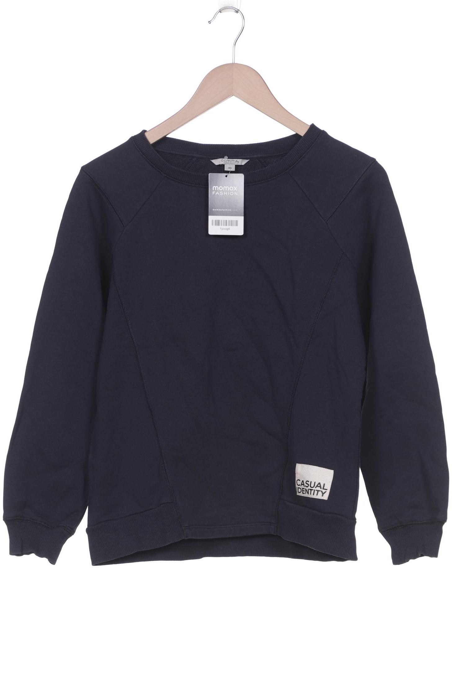 

Comma Damen Sweatshirt, marineblau
