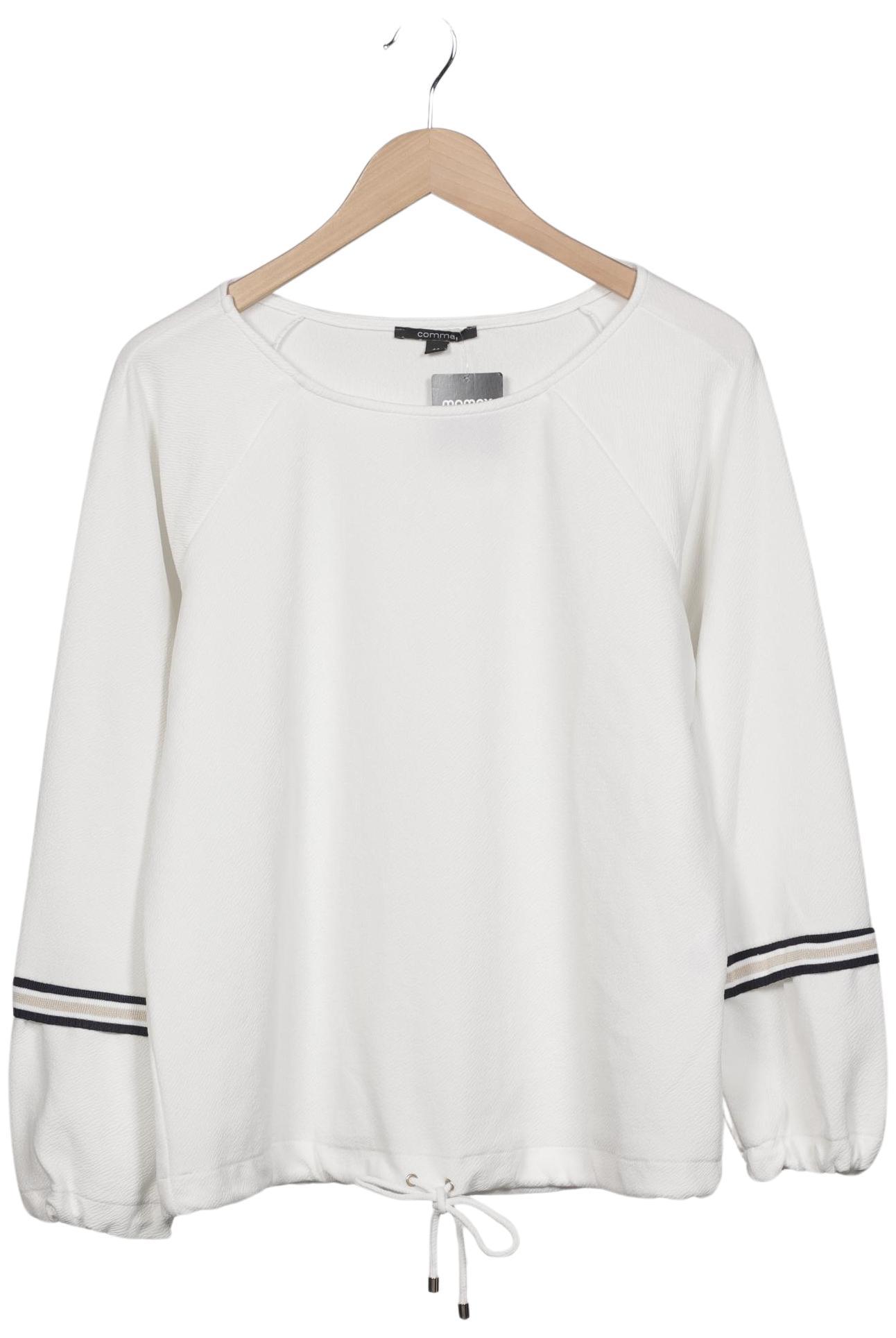 

Comma Damen Sweatshirt, weiß, Gr. 44