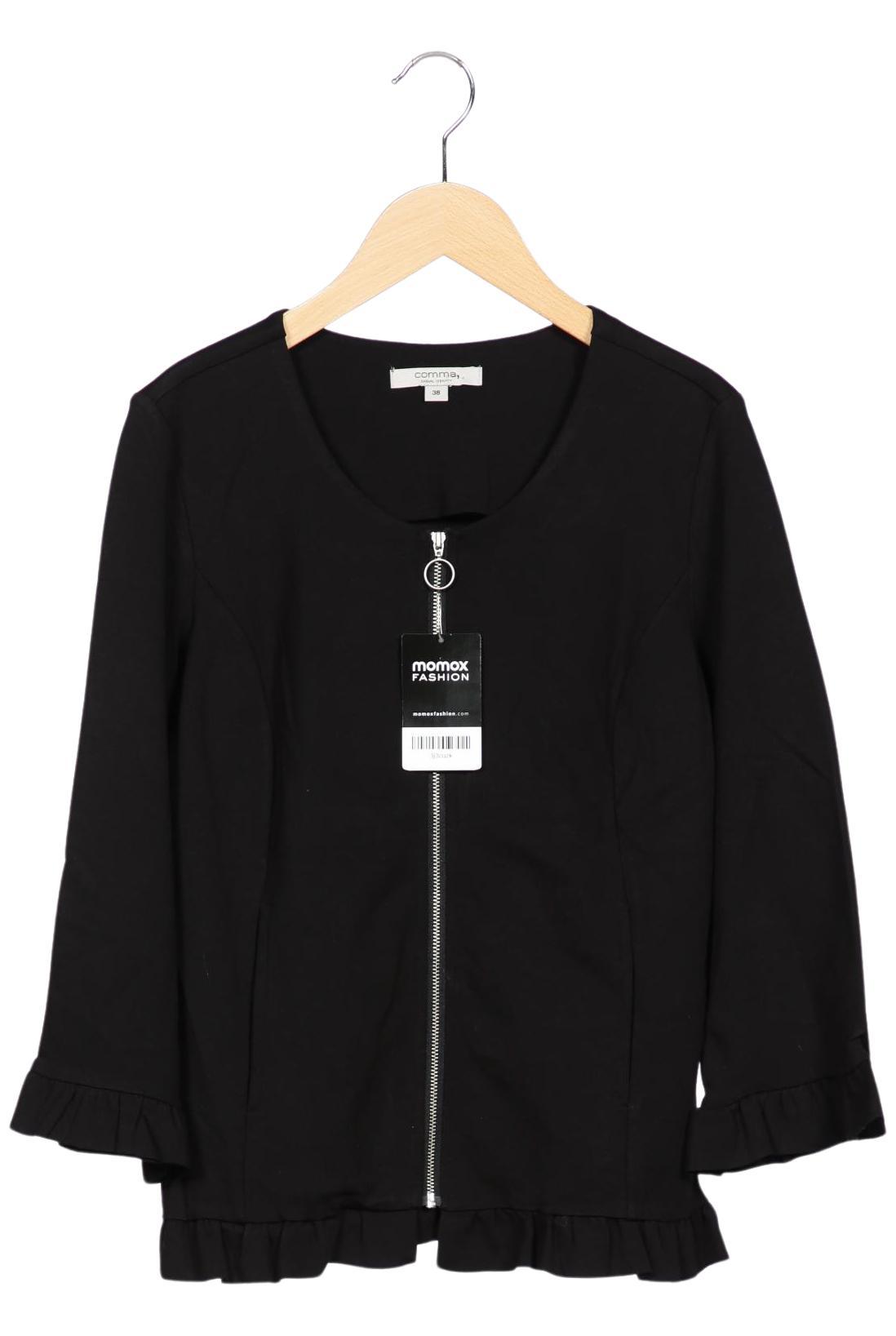 

Comma Damen Sweatshirt, schwarz, Gr. 38