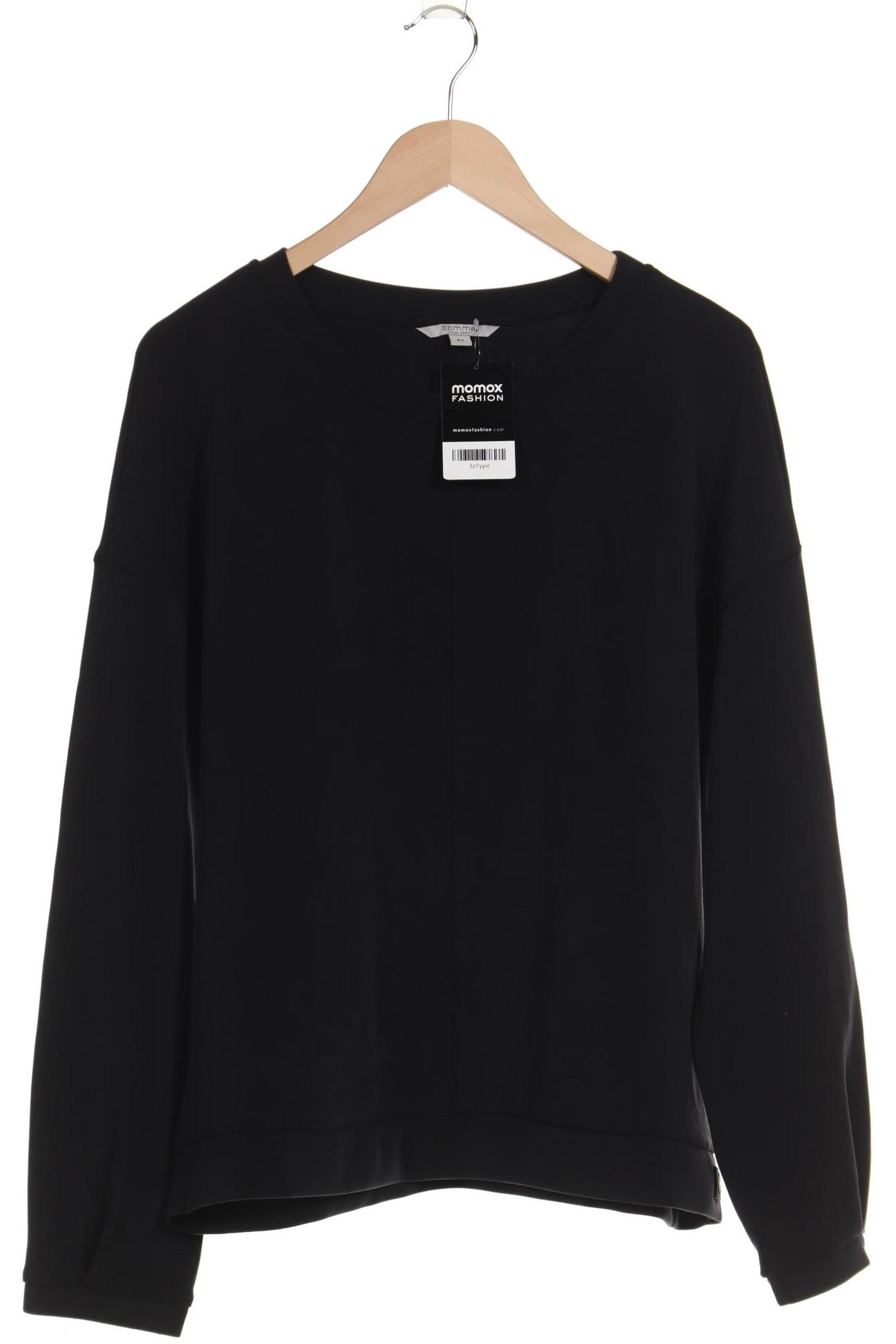 

Comma Damen Sweatshirt, schwarz, Gr. 44