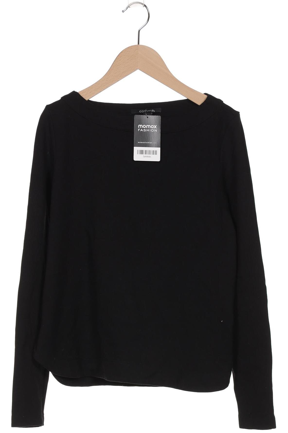 

Comma Damen Sweatshirt, schwarz, Gr. 36