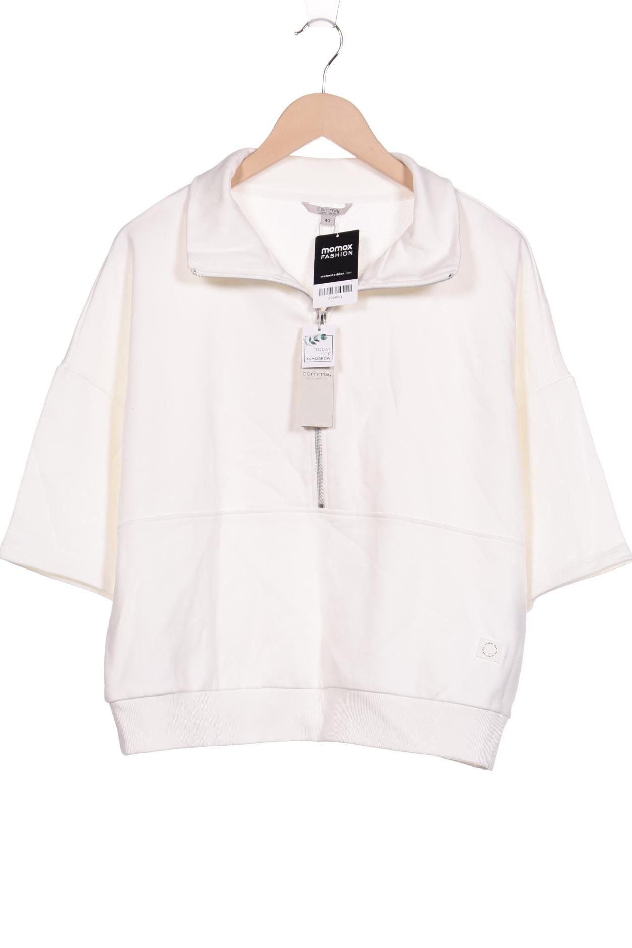 

Comma Damen Sweatshirt, weiß