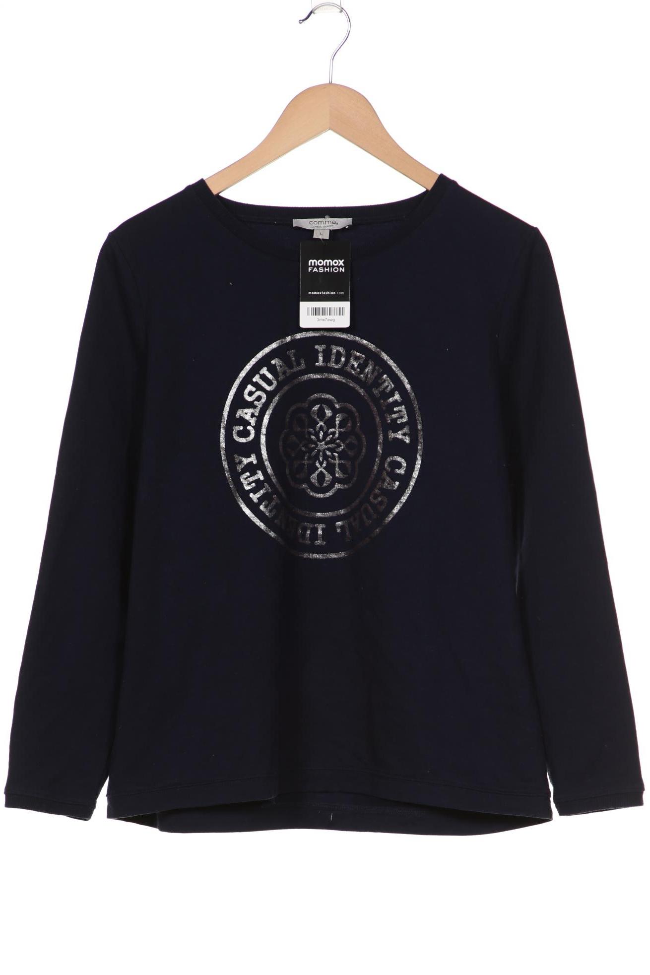 

Comma Damen Sweatshirt, marineblau