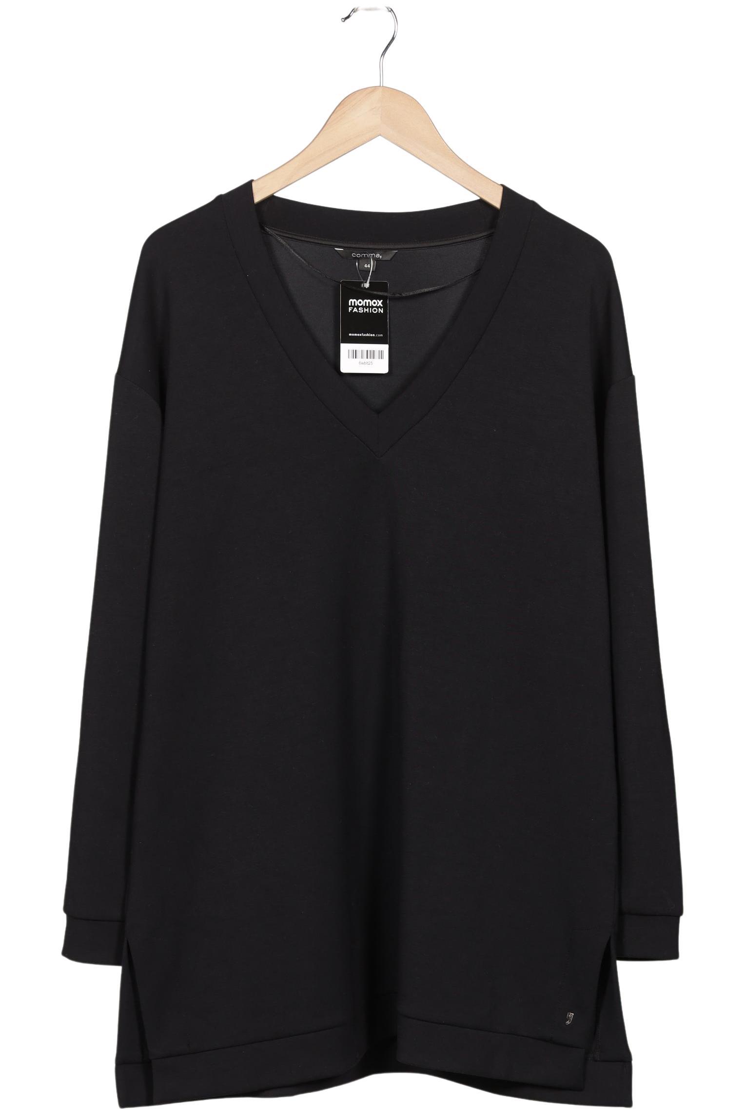 

Comma Damen Sweatshirt, schwarz, Gr. 44