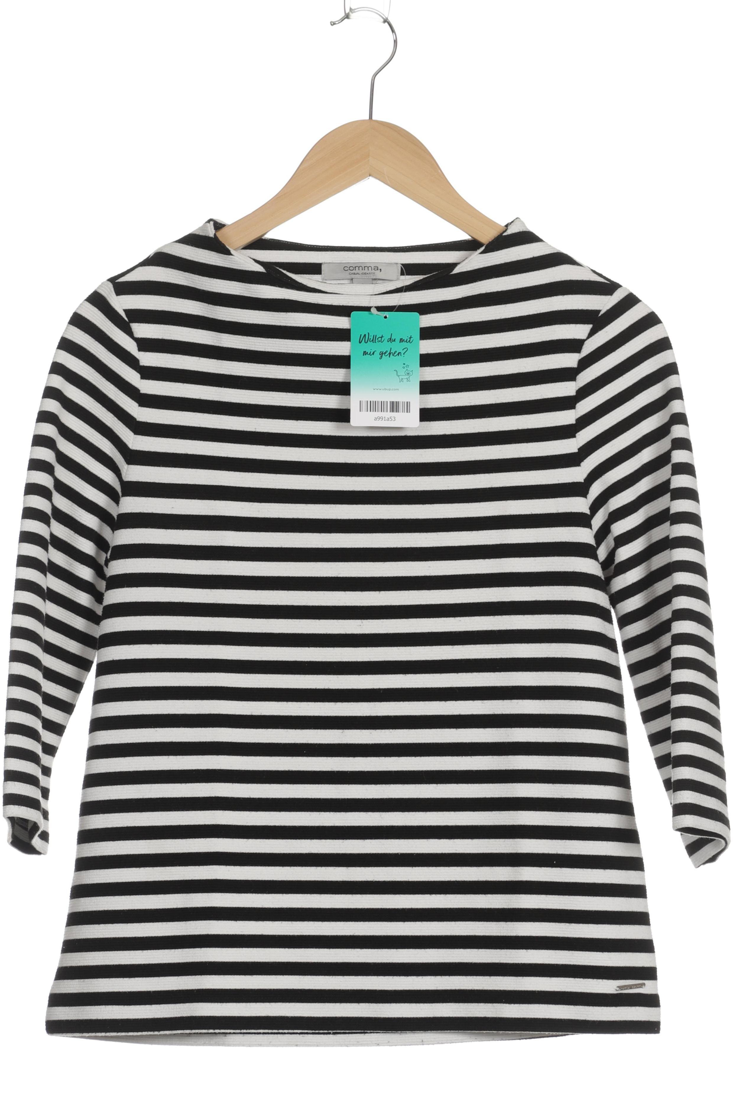 

Comma Damen Sweatshirt, schwarz, Gr. 34