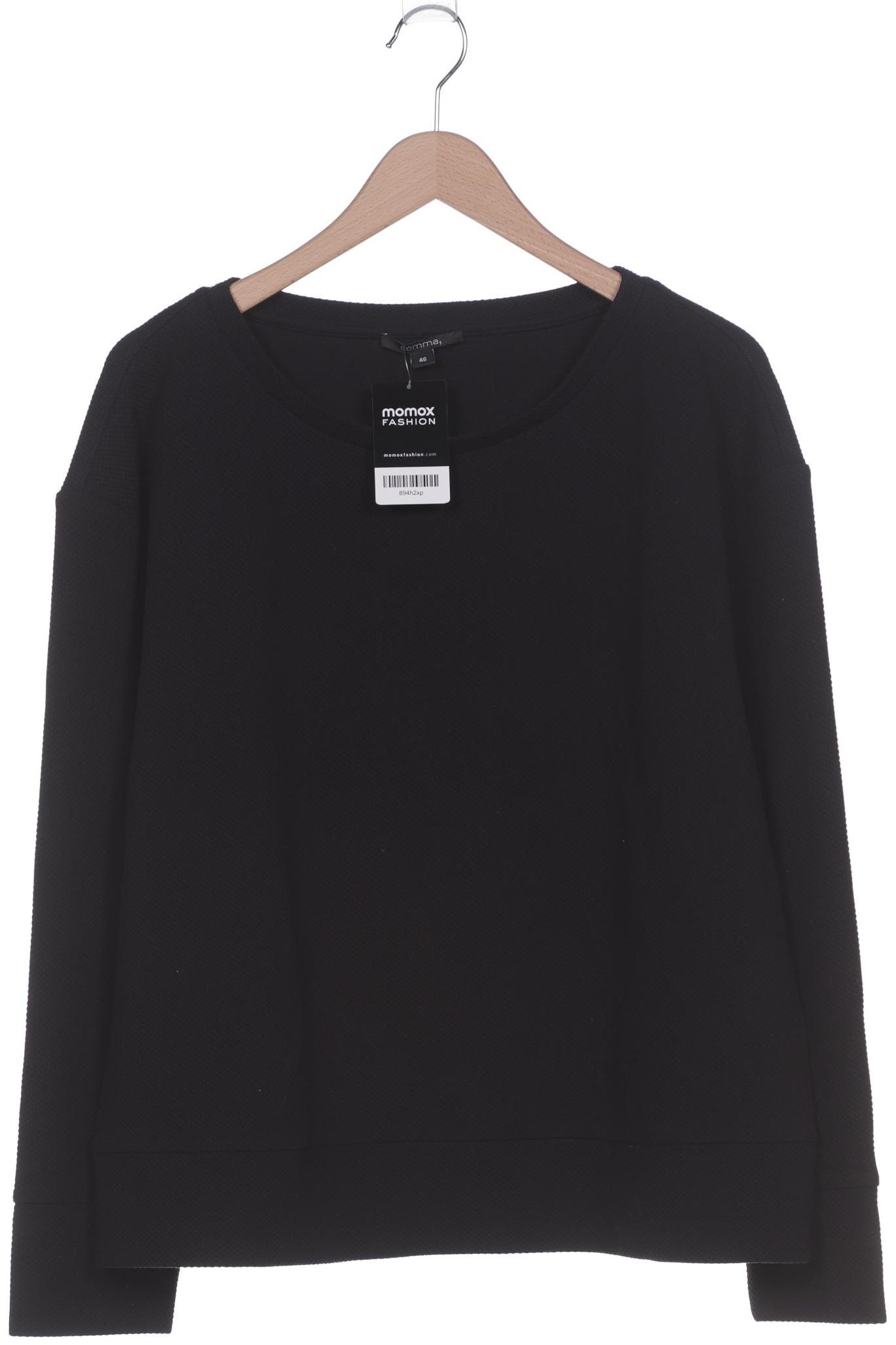 

Comma Damen Sweatshirt, schwarz, Gr. 46
