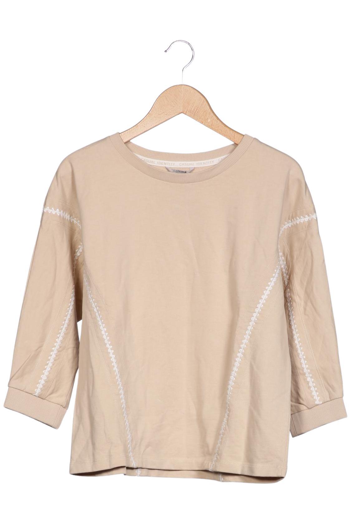 

Comma Damen Sweatshirt, beige, Gr. 38