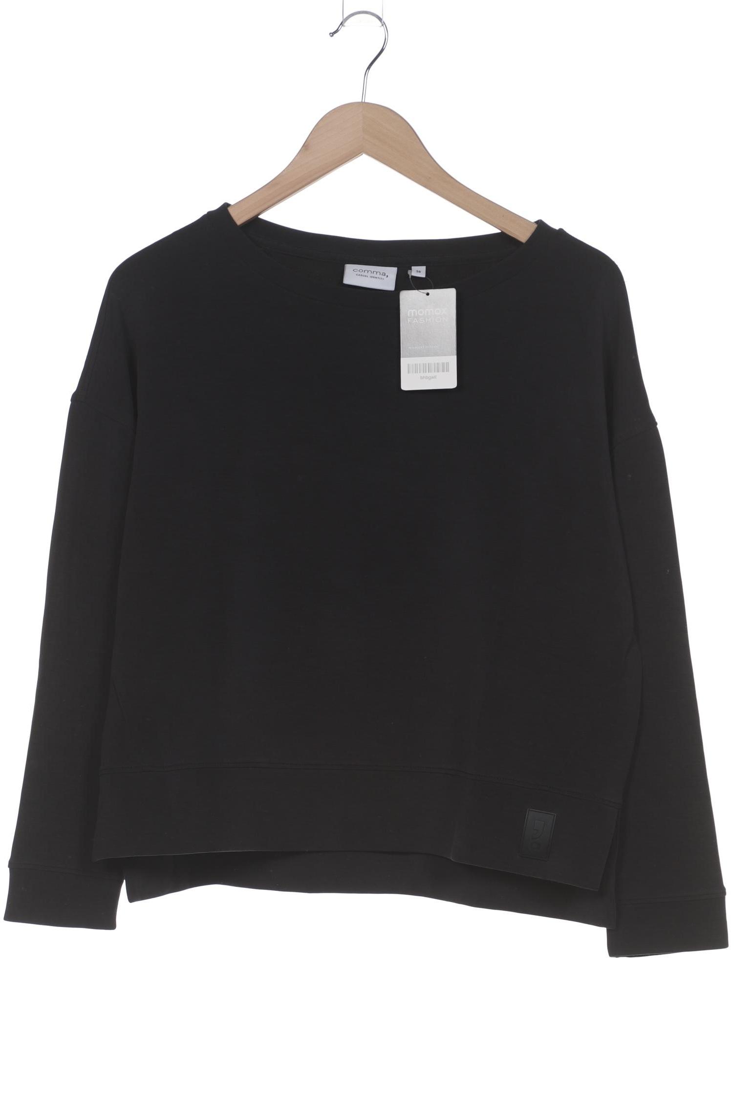 

Comma Damen Sweatshirt, schwarz, Gr. 38