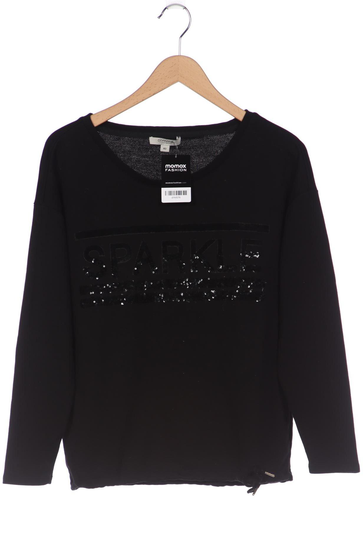 

Comma Damen Sweatshirt, schwarz