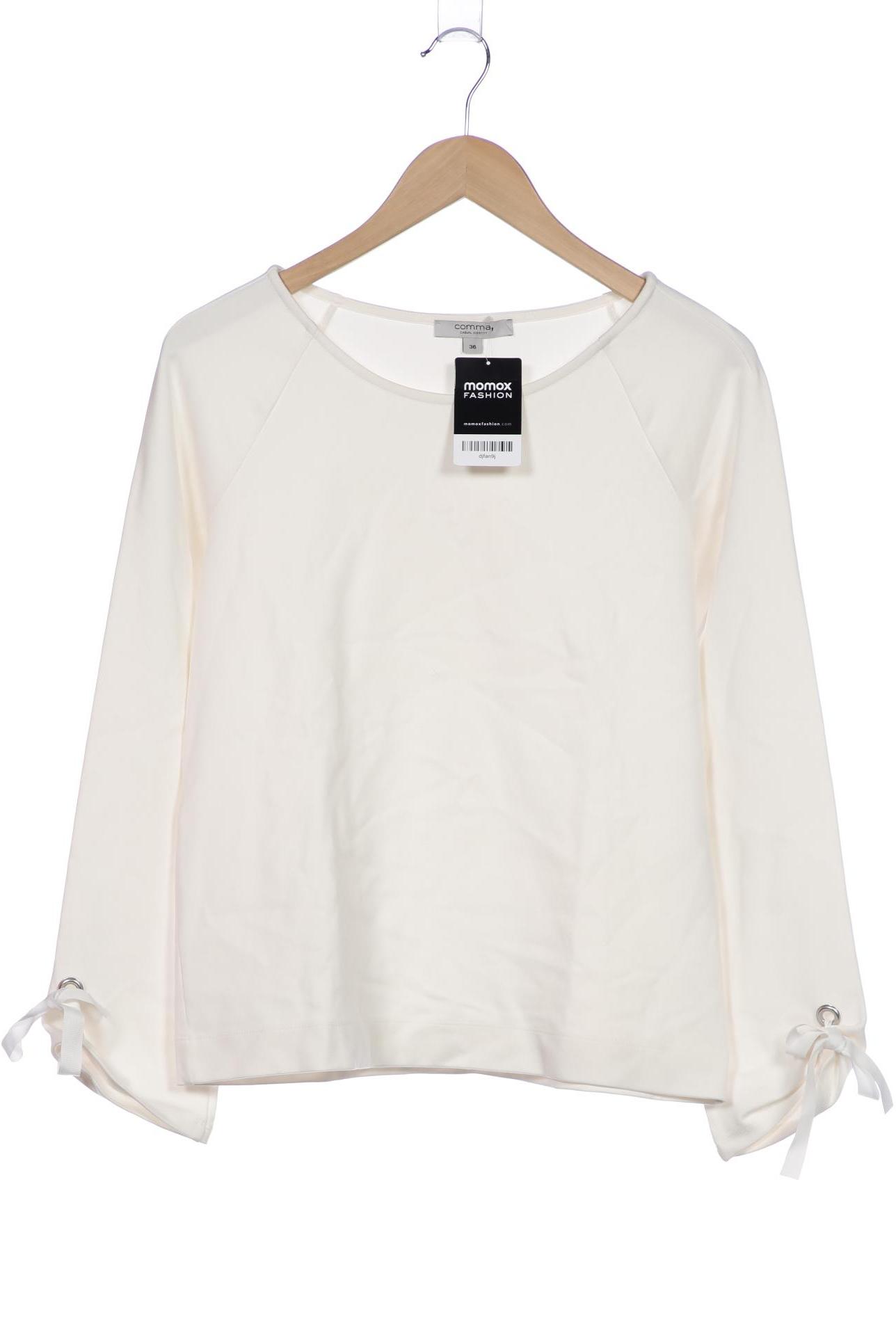 

Comma Damen Sweatshirt, weiß, Gr. 36