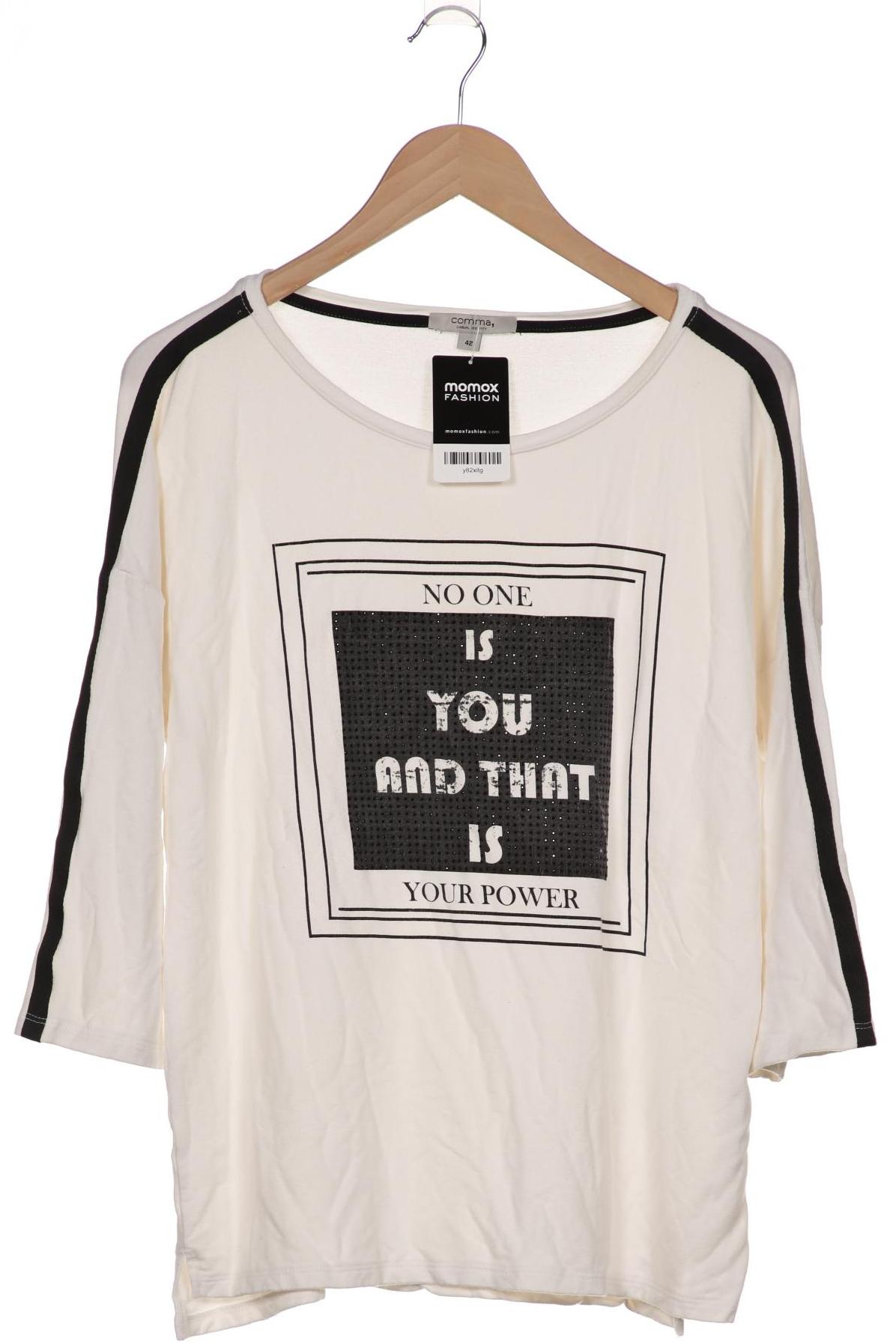 

Comma Damen Sweatshirt, weiß, Gr. 42