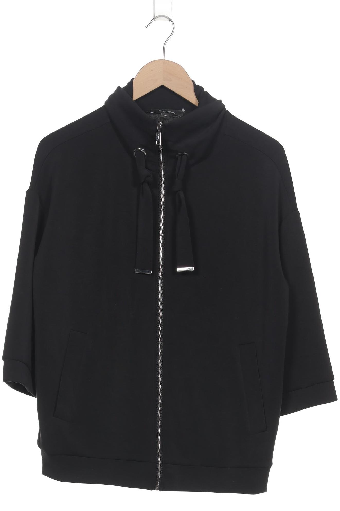 

Comma Damen Sweatshirt, schwarz, Gr. 36